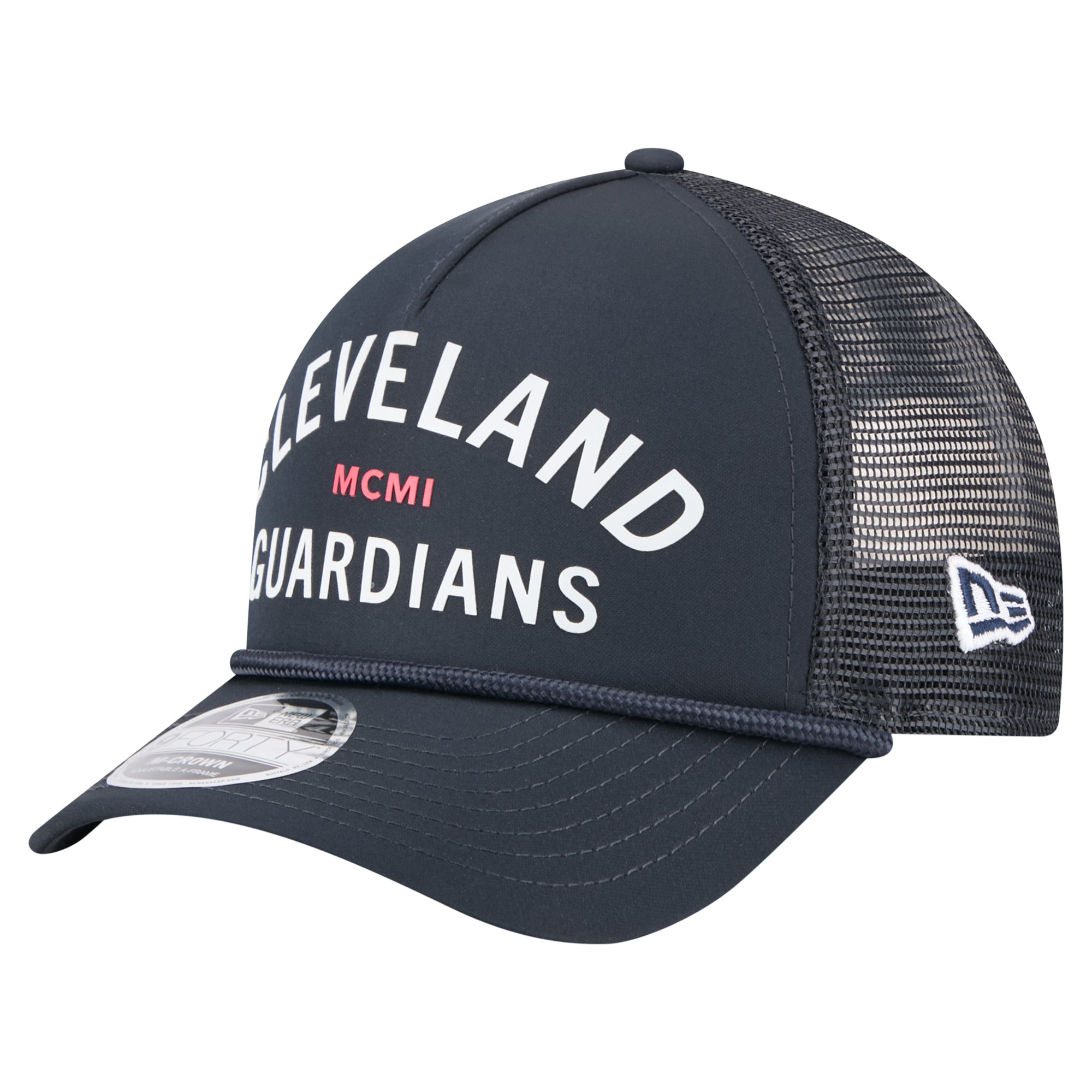 Men's New Era  Navy Cleveland Guardians Minimalist 9FORTY A-Frame Adjustable Hat