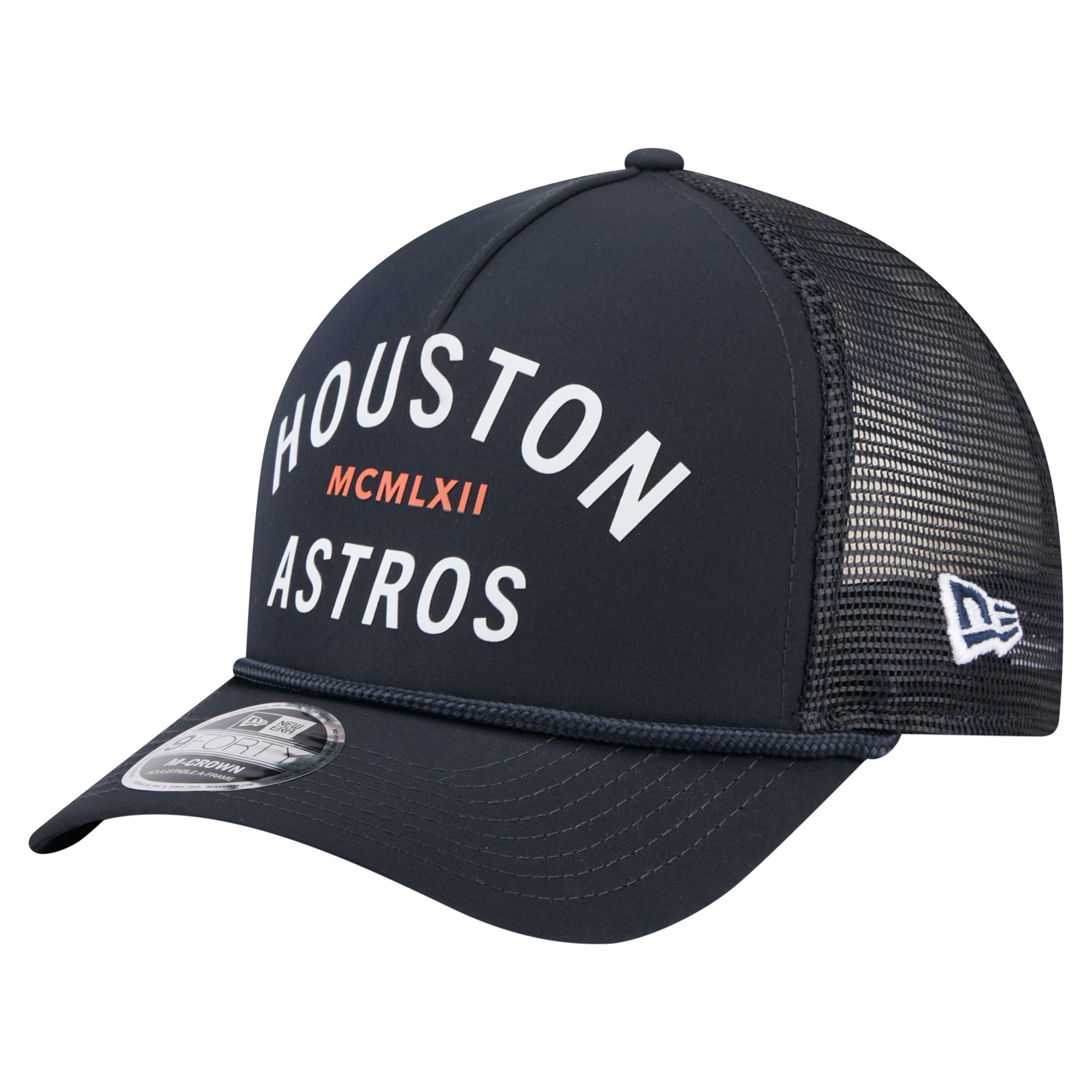 Men's New Era  Navy Houston Astros Minimalist 9FORTY A-Frame Adjustable Hat