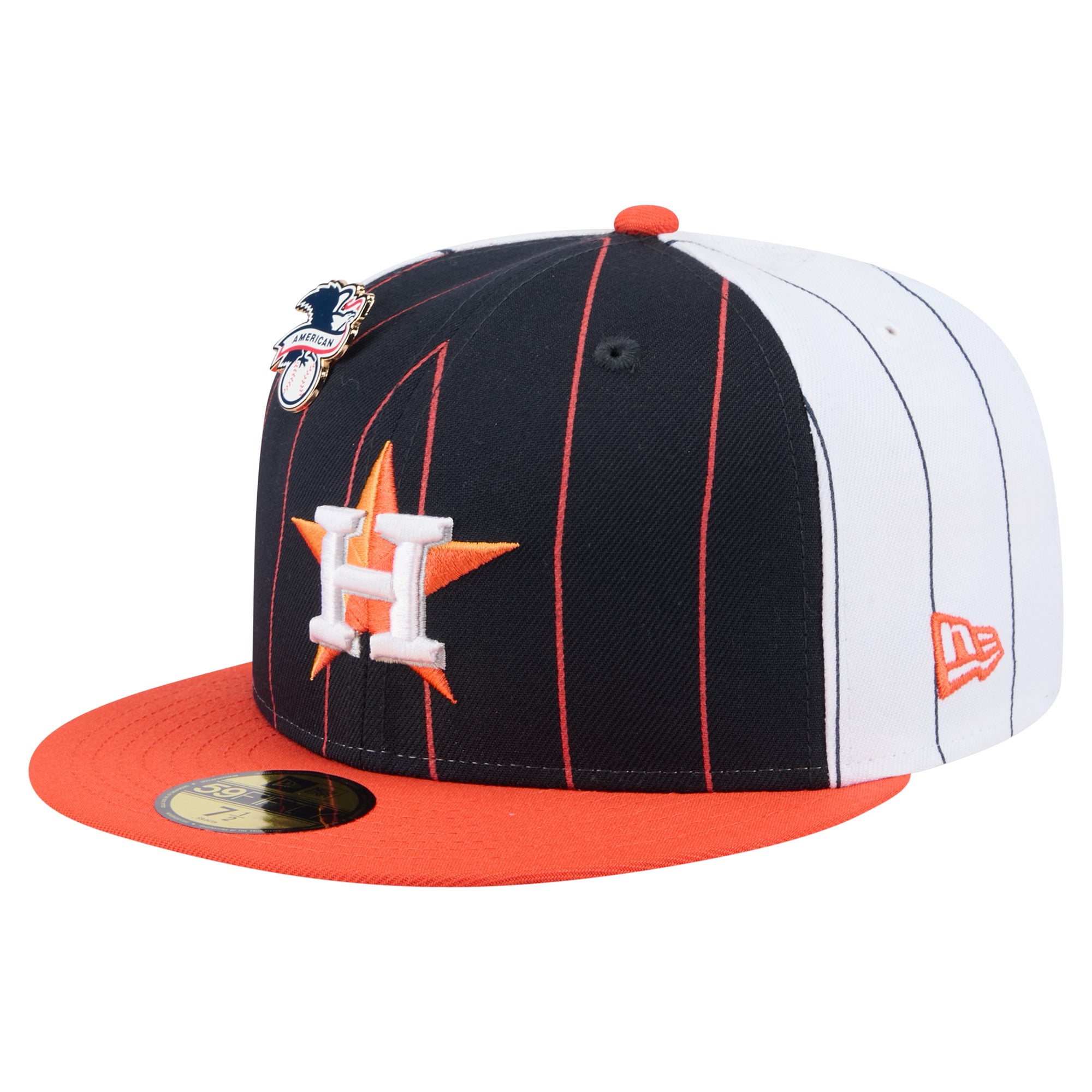 Men's New Era  Navy Houston Astros Pinstripe 59FIFTY Fitted Hat
