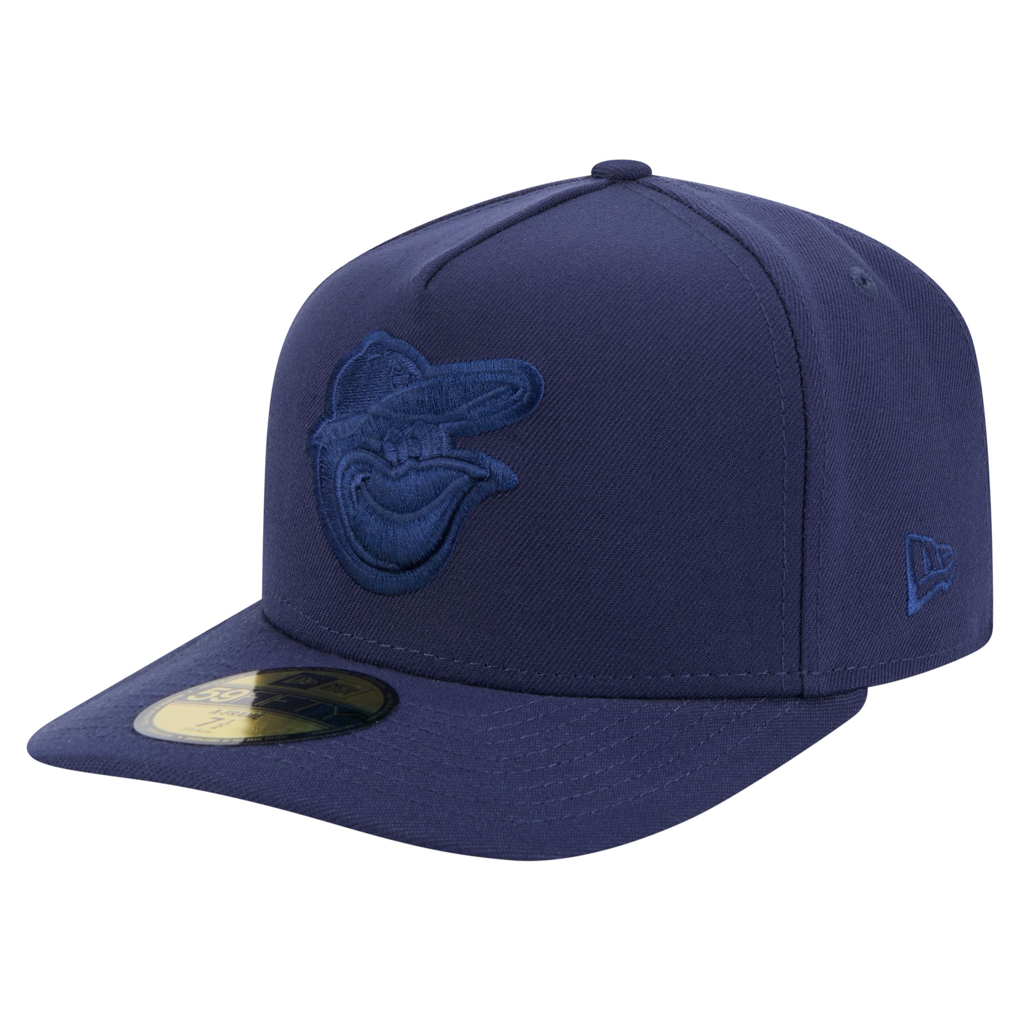 Men's New Era Navy Baltimore Orioles Color Pack A-Frame 59FIFTY Fitted Hat