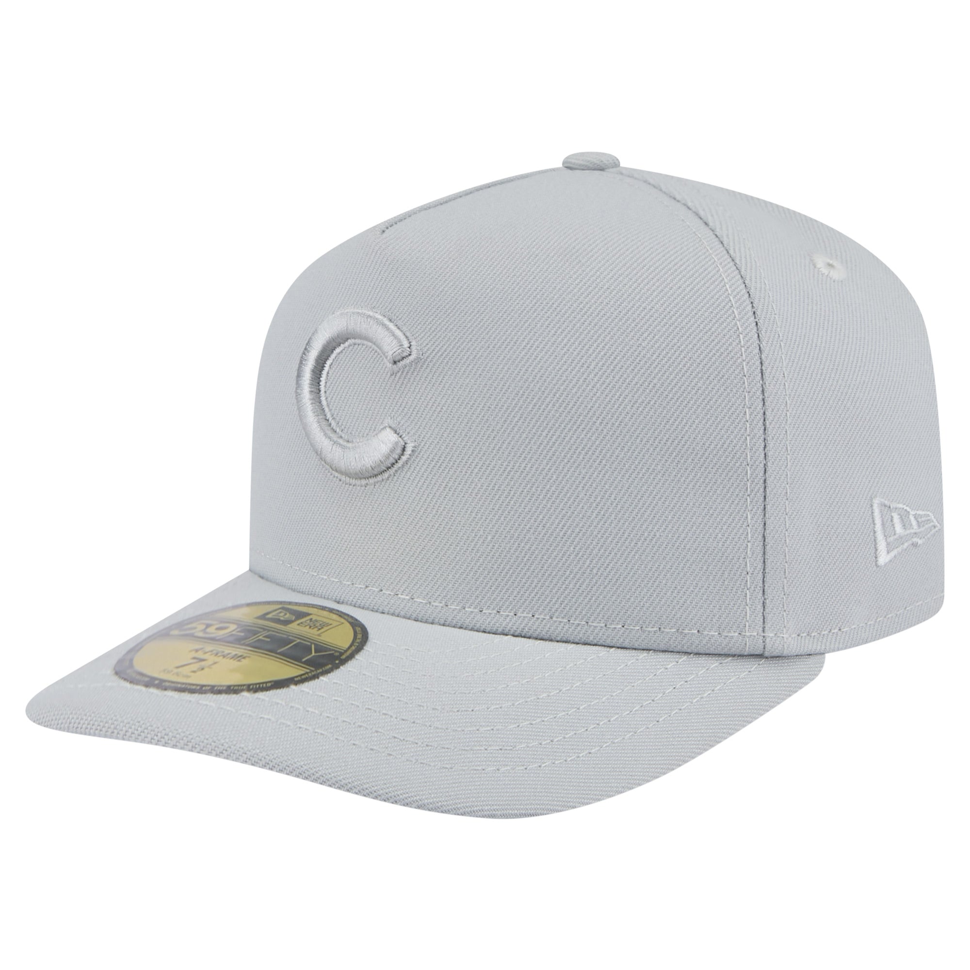 Men's New Era  Gray Chicago Cubs Colorpack A-Frame 59FIFTY Fitted Hat