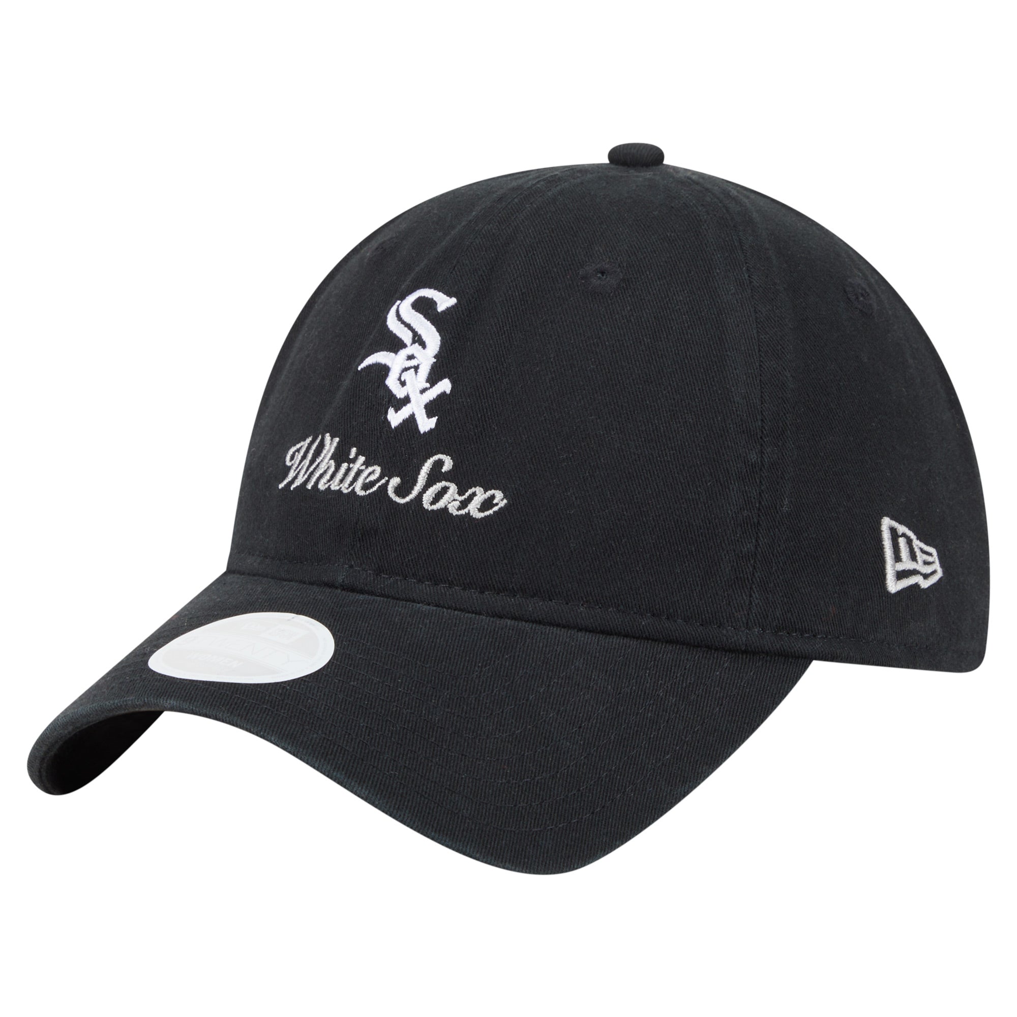 Women's New Era  Black Chicago White Sox Preppy Team 9TWENTY Adjustable Hat