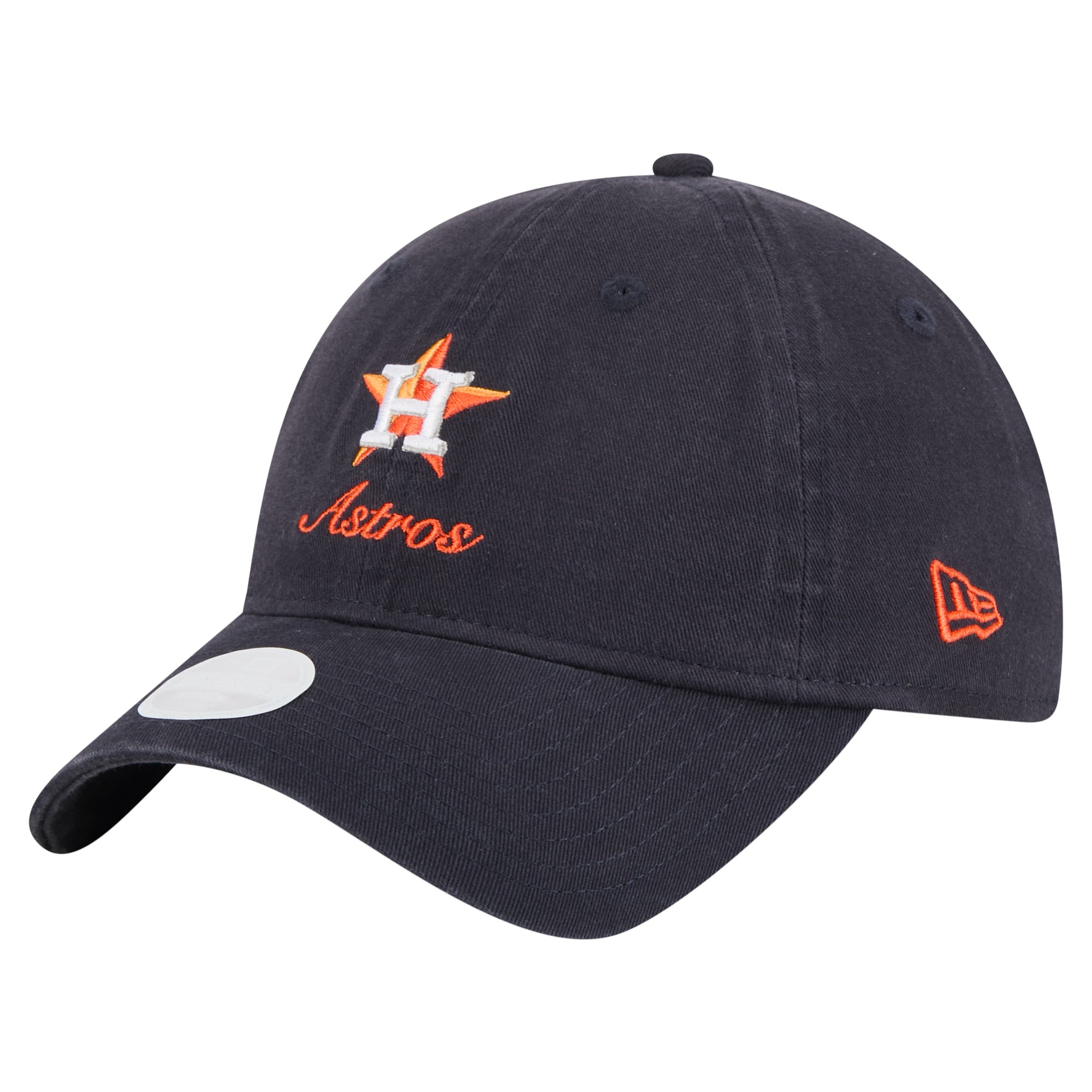 Women's New Era  Navy Houston Astros Preppy Team 9TWENTY Adjustable Hat