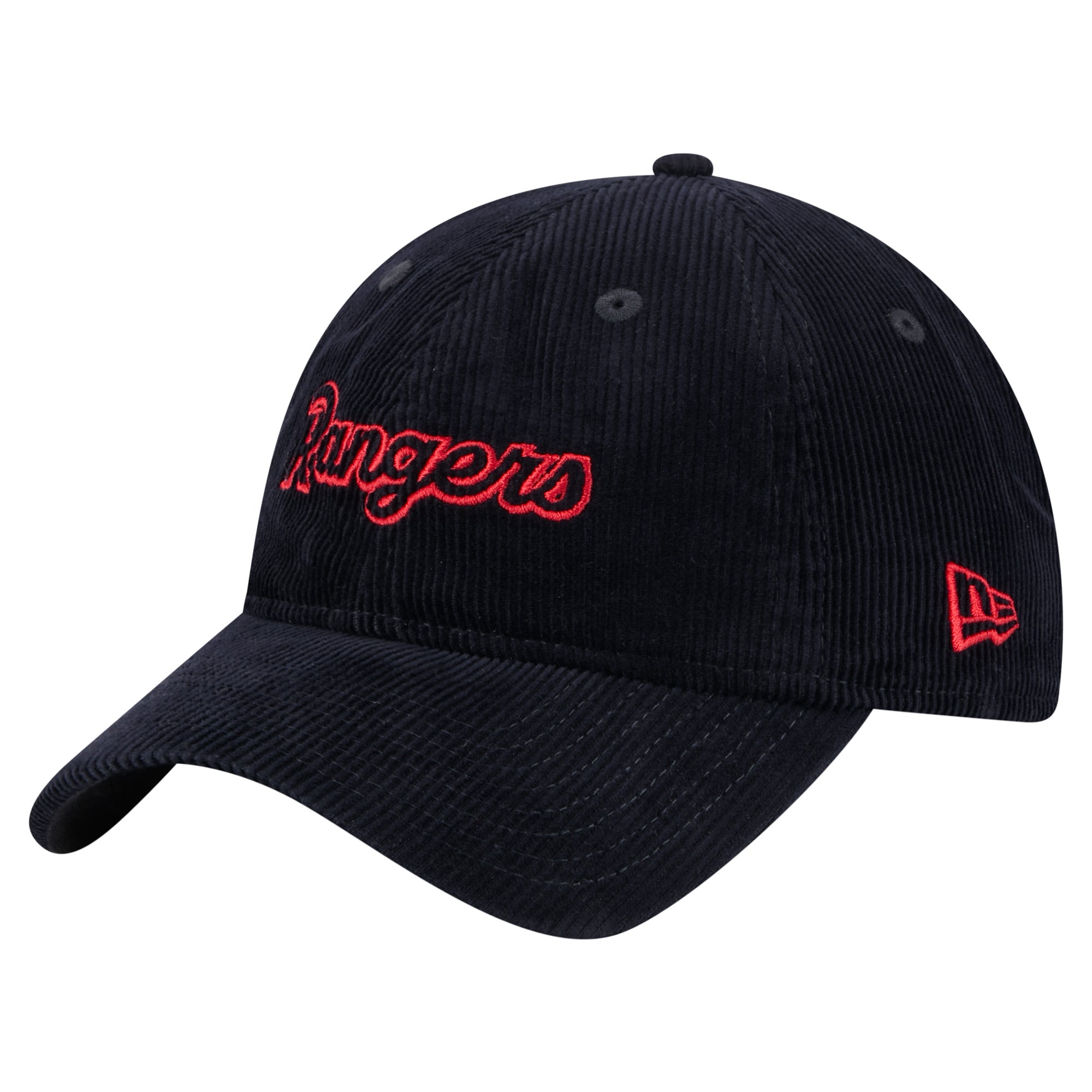 Women's New Era Dark Blue Texas Rangers Corduroy 9TWENTY Adjustable Hat