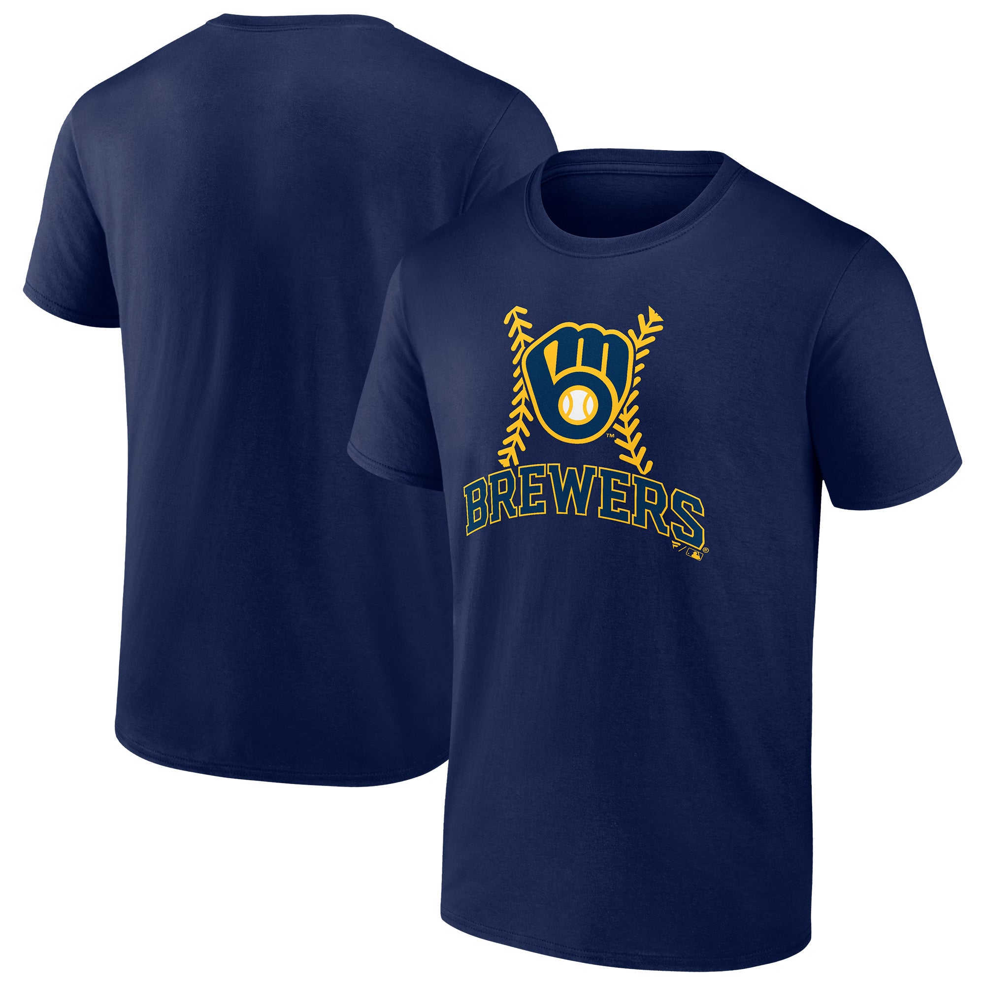 Men's Navy Milwaukee Brewers Fastball T-Shirt