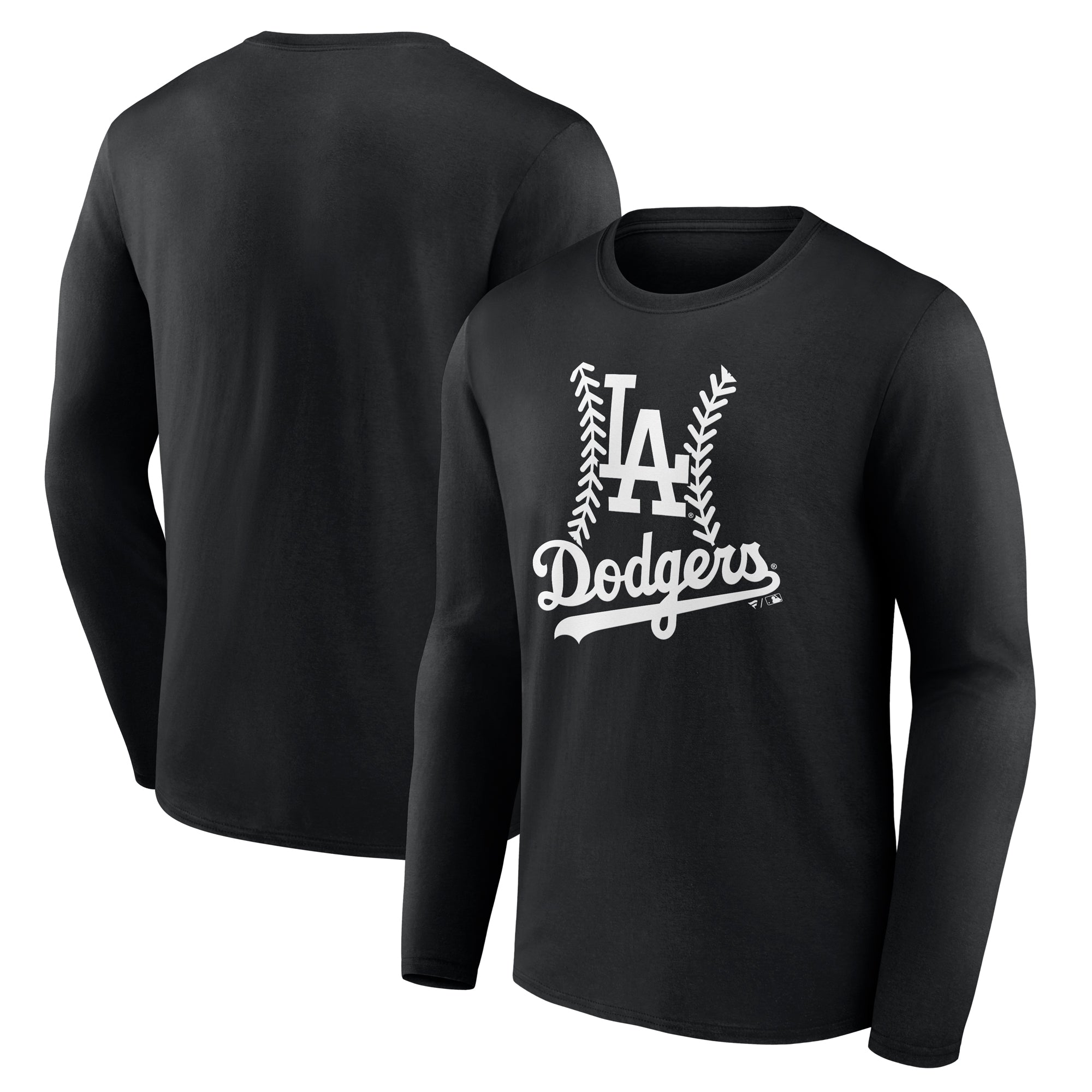 Men's Black Los Angeles Dodgers Fastball Long Sleeve T-Shirt