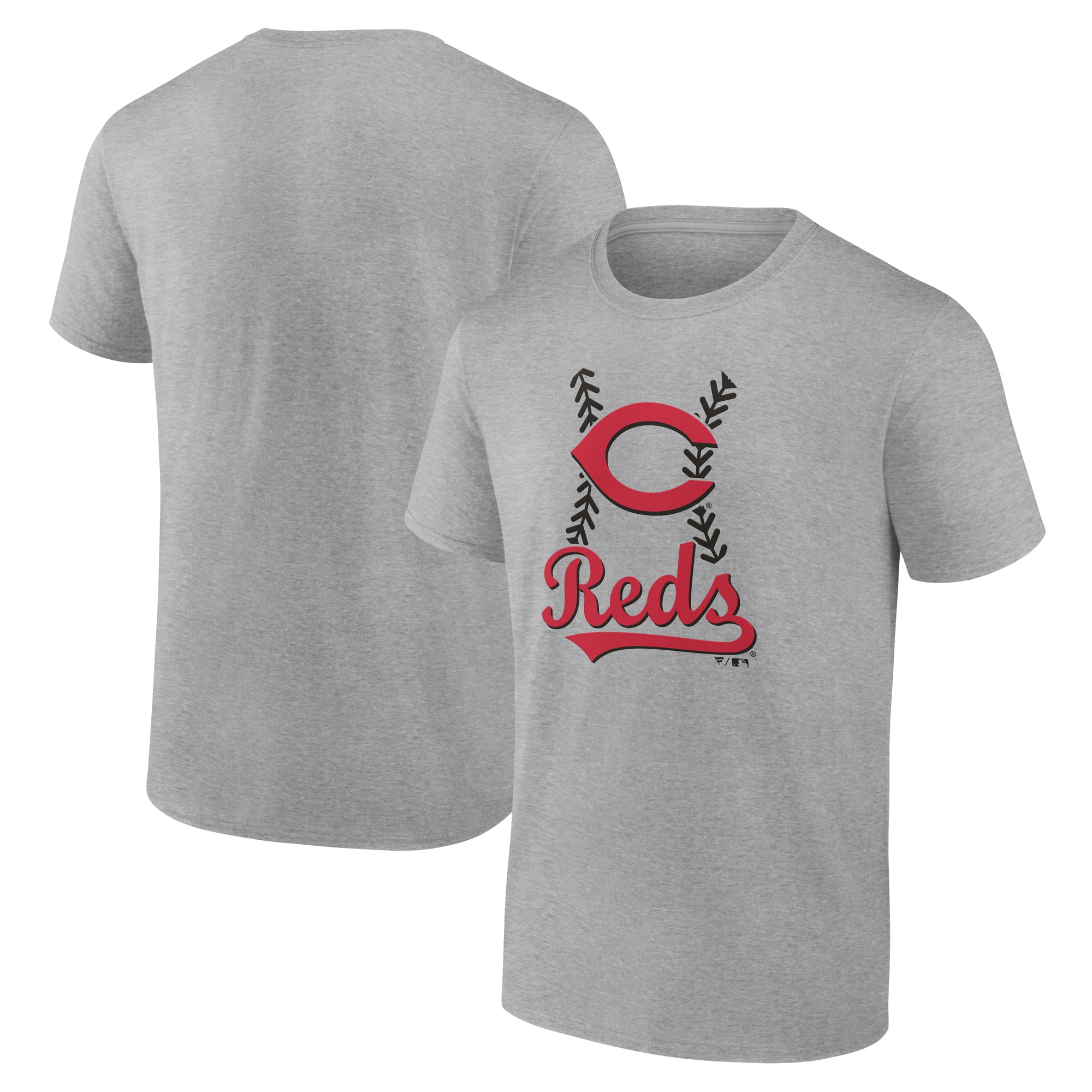 Men's Heather Gray Cincinnati Reds Fastball T-Shirt