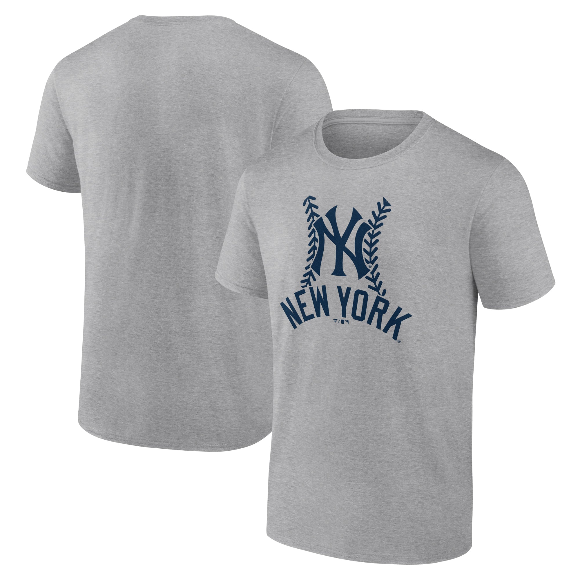 Men's Heather Gray New York Yankees Fastball T-Shirt