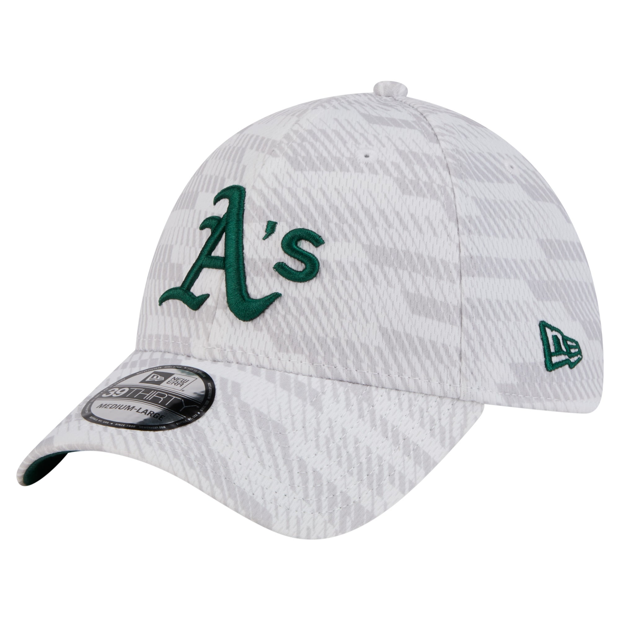 Men's New Era  White Athletics Graded 39THIRTY Flex Hat
