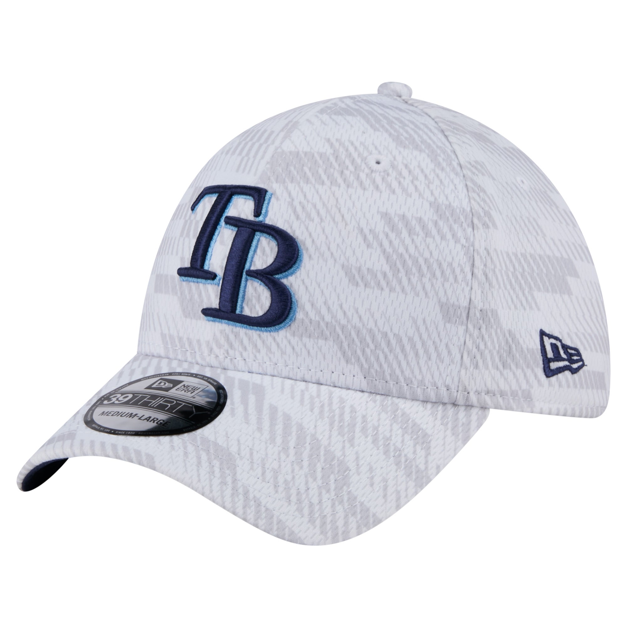 Men's New Era  White Tampa Bay Rays Graded 39THIRTY Flex Hat