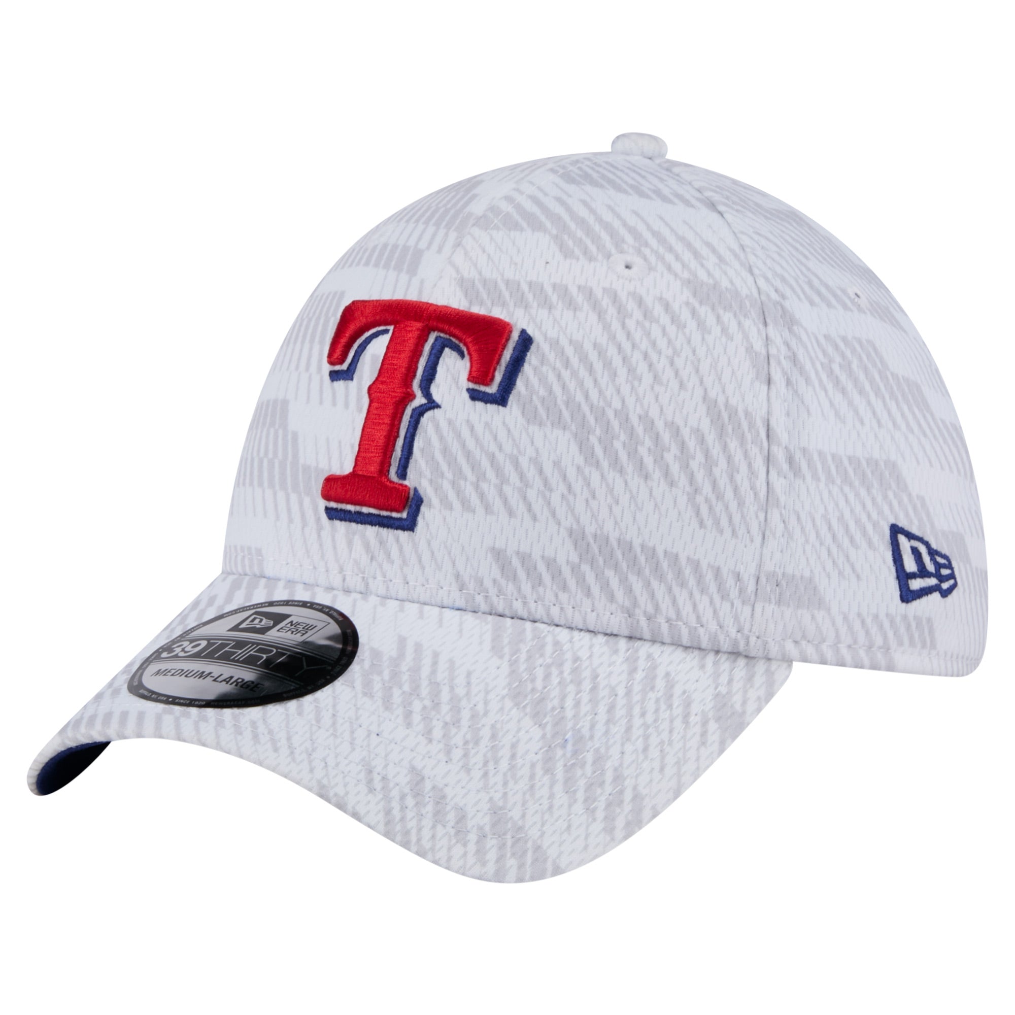 Men's New Era  White Texas Rangers Graded 39THIRTY Stretch Fit Hat