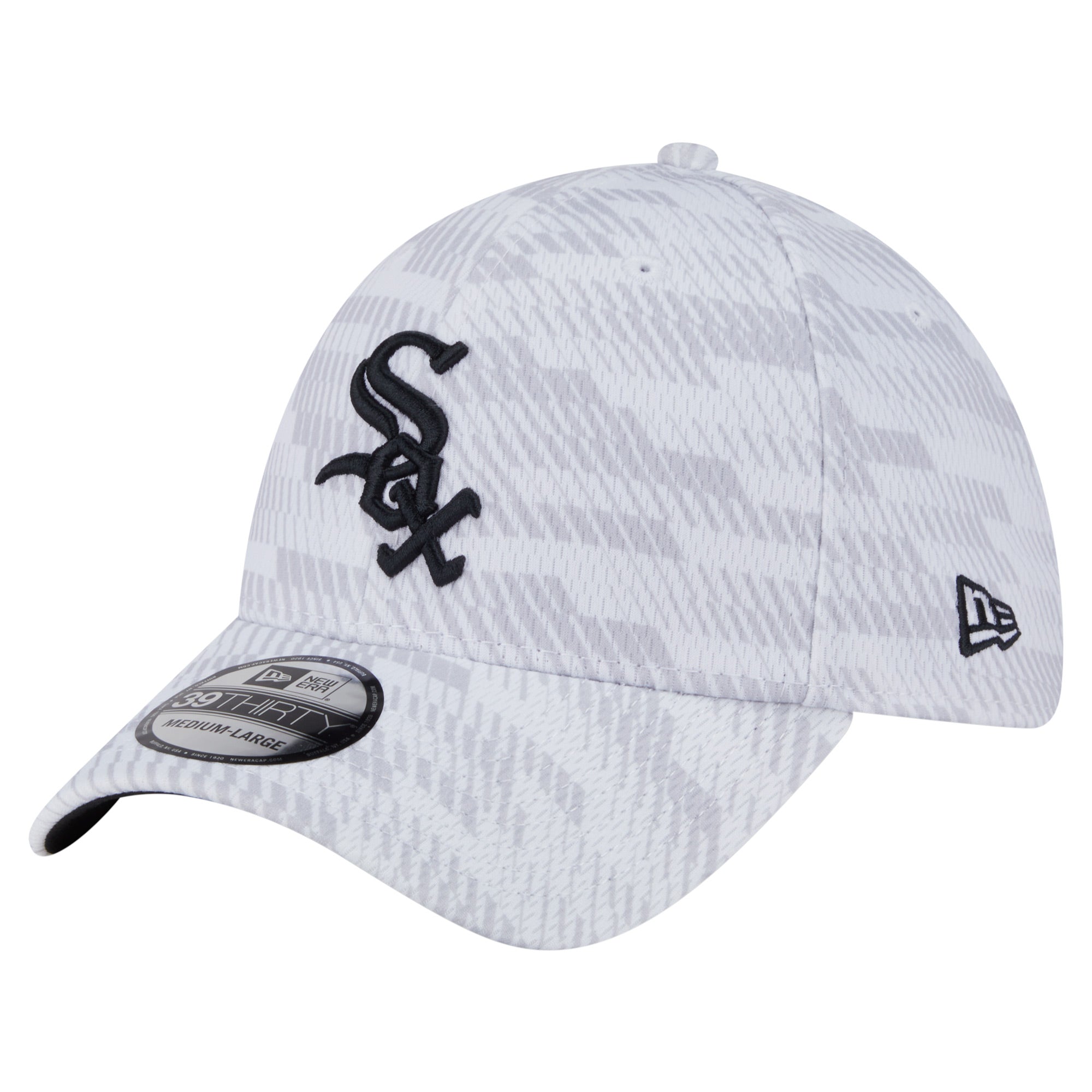 Men's New Era  White Chicago White Sox Graded 39THIRTY Stretch Fit Hat