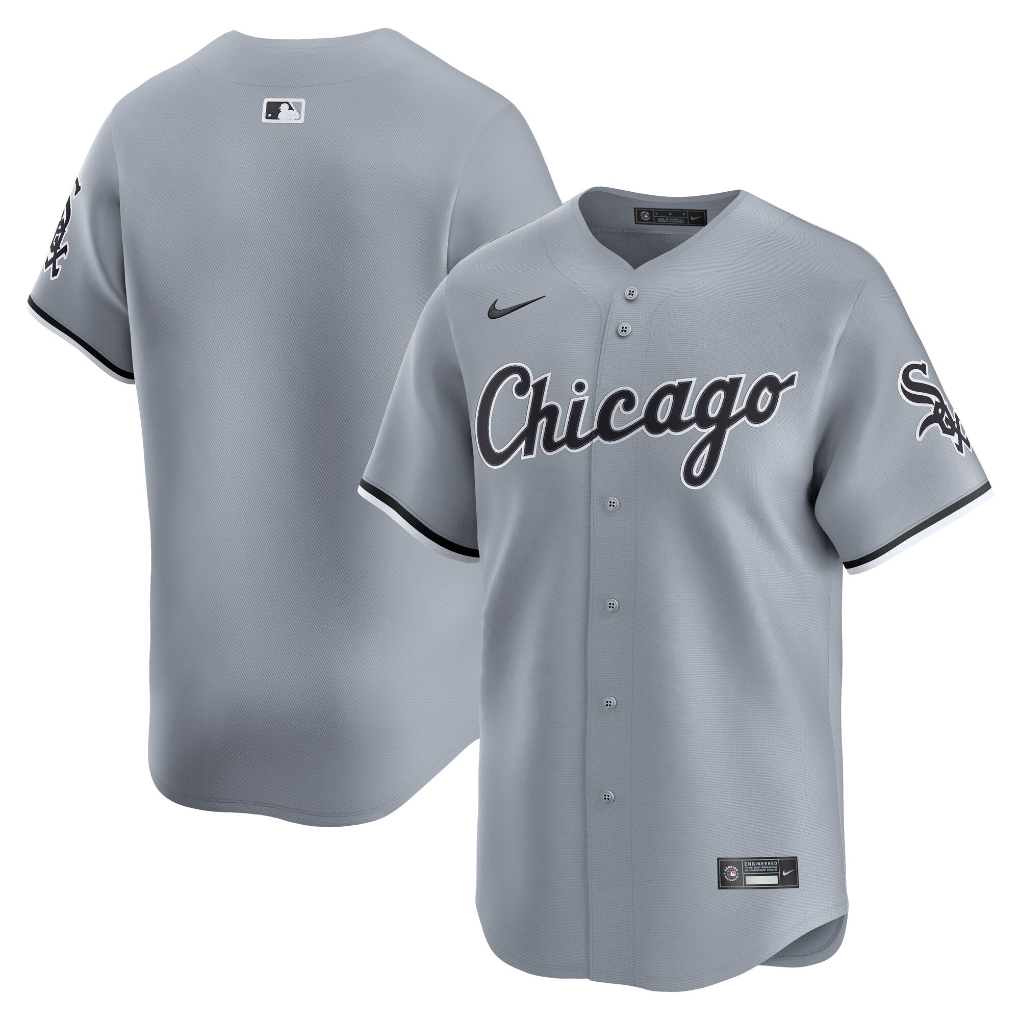 Men's Nike Gray Chicago White Sox Road Limited Jersey