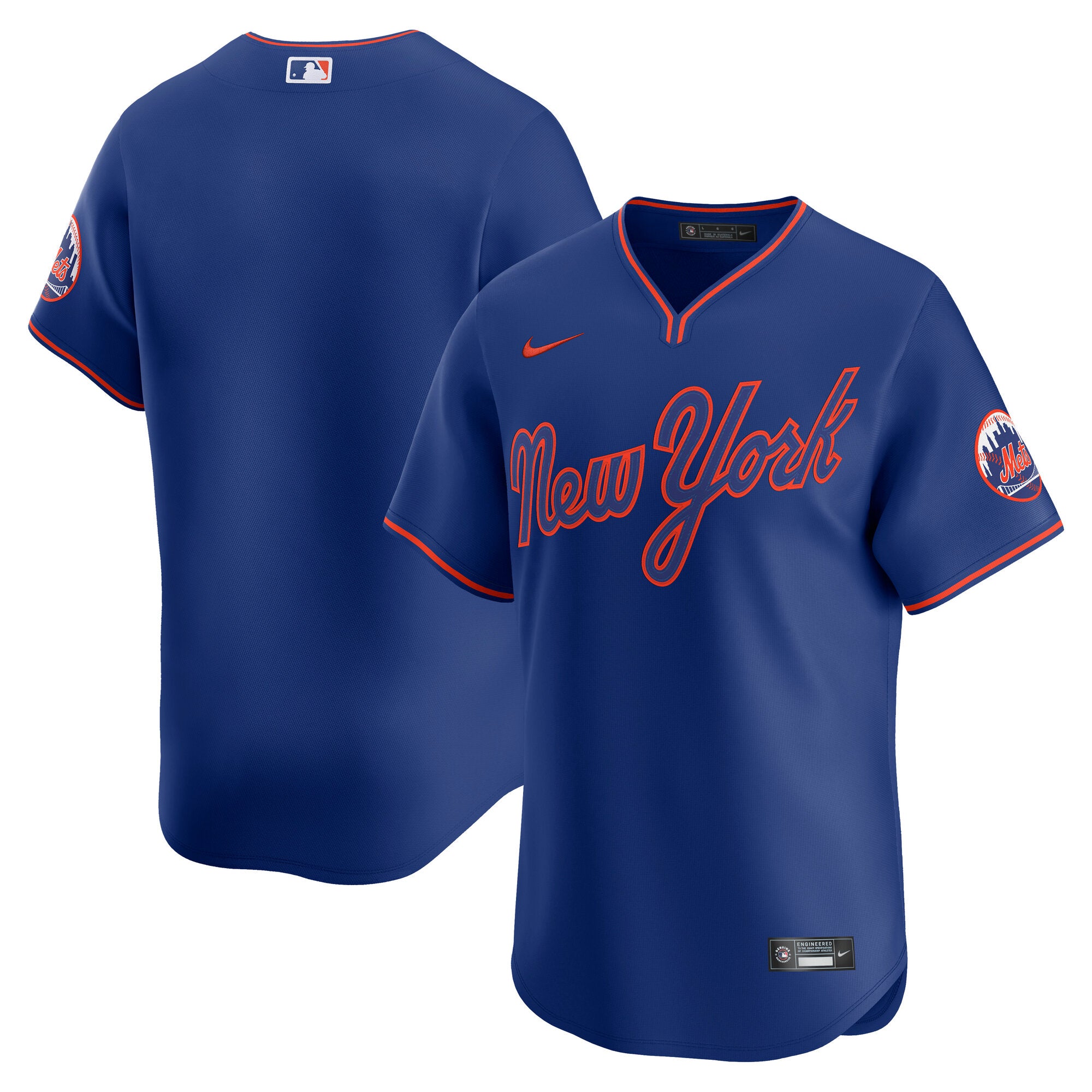 Men's Nike Rush Blue New York Mets Alternate Limited Jersey