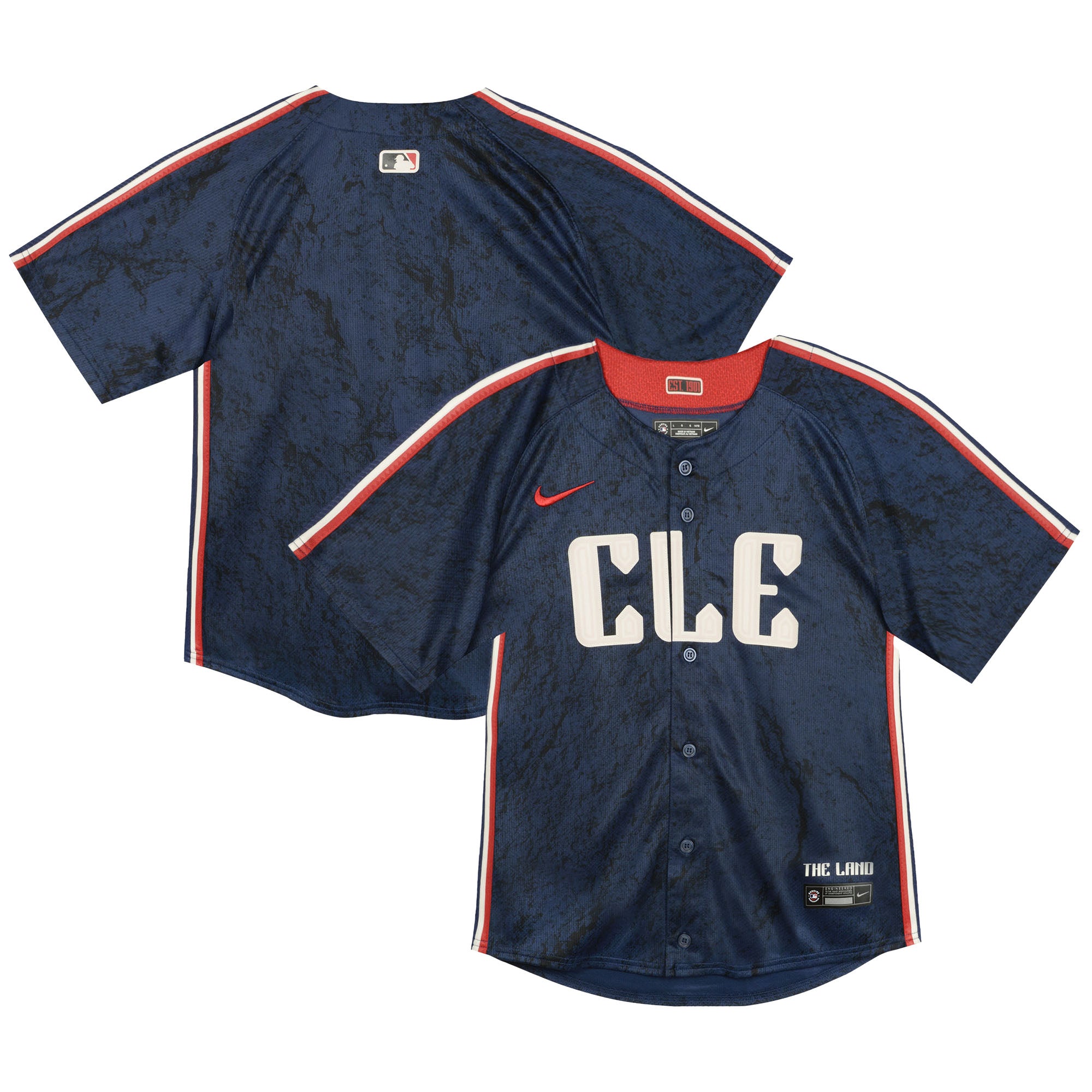 Toddler Nike  Navy Cleveland Guardians City Connect Team Limited Jersey