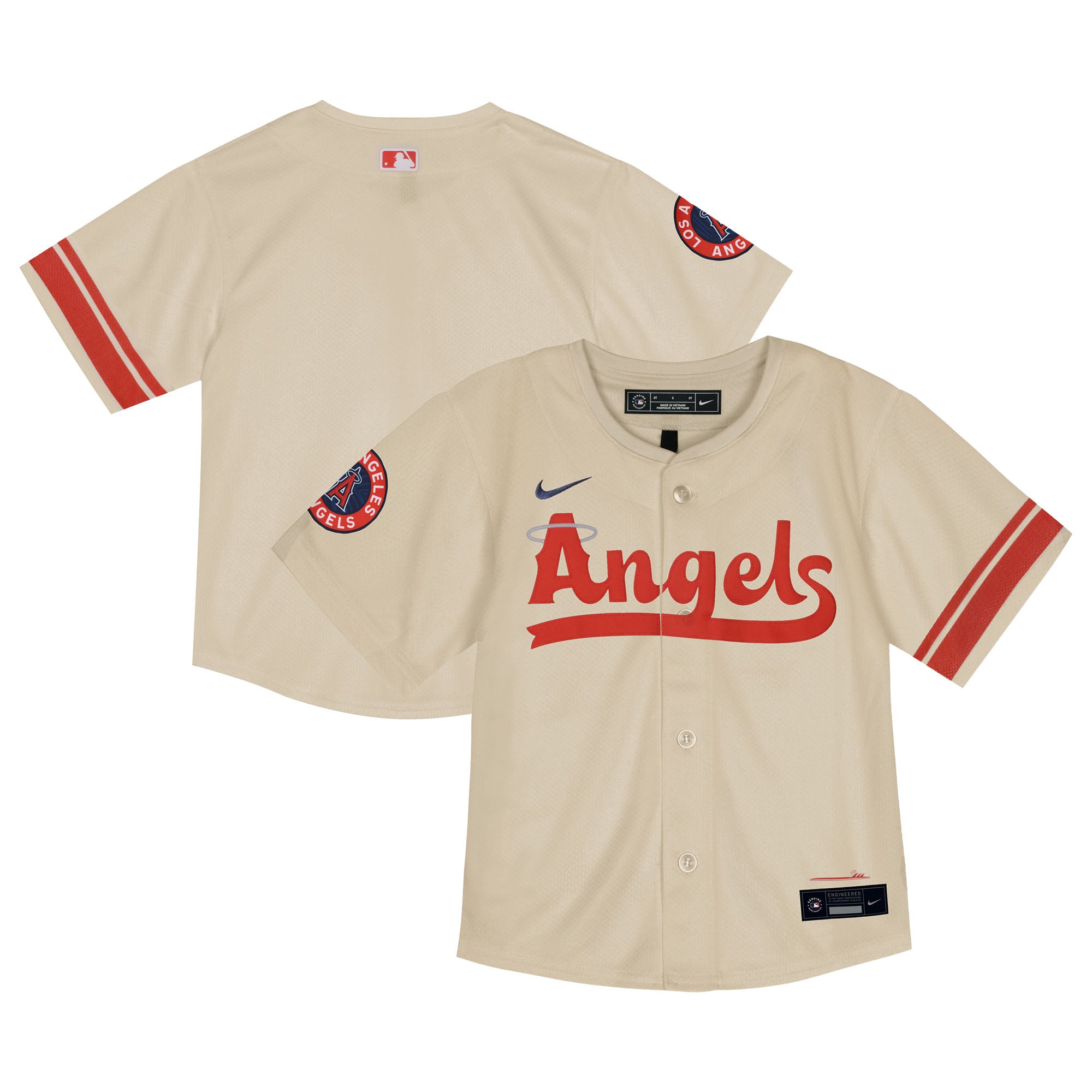 Toddler Nike  Natural Los Angeles Angels City Connect Team Limited Jersey