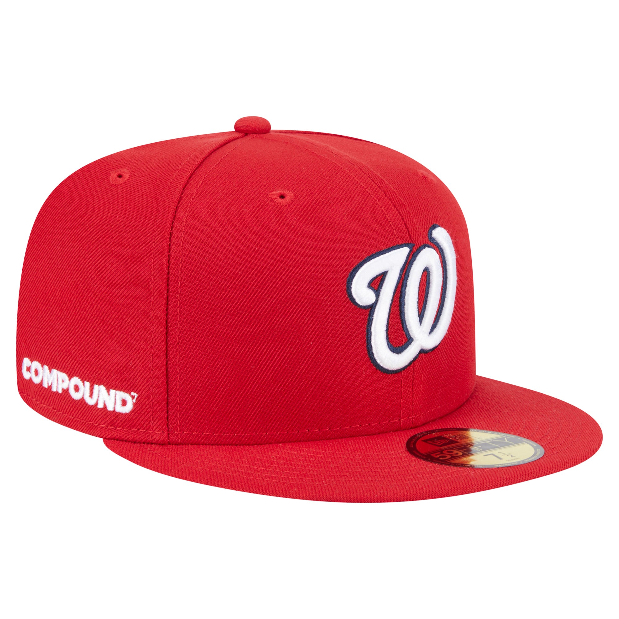 Men's New Era Red Washington Nationals x COMPOUND 59FIFTY Fitted Hat