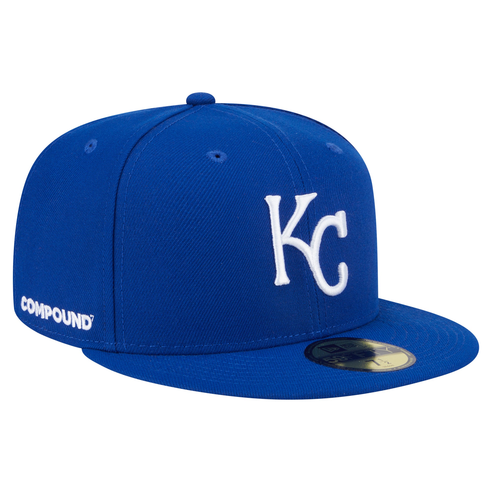 Men's New Era Royal Kansas City Royals x COMPOUND 59FIFTY Fitted Hat