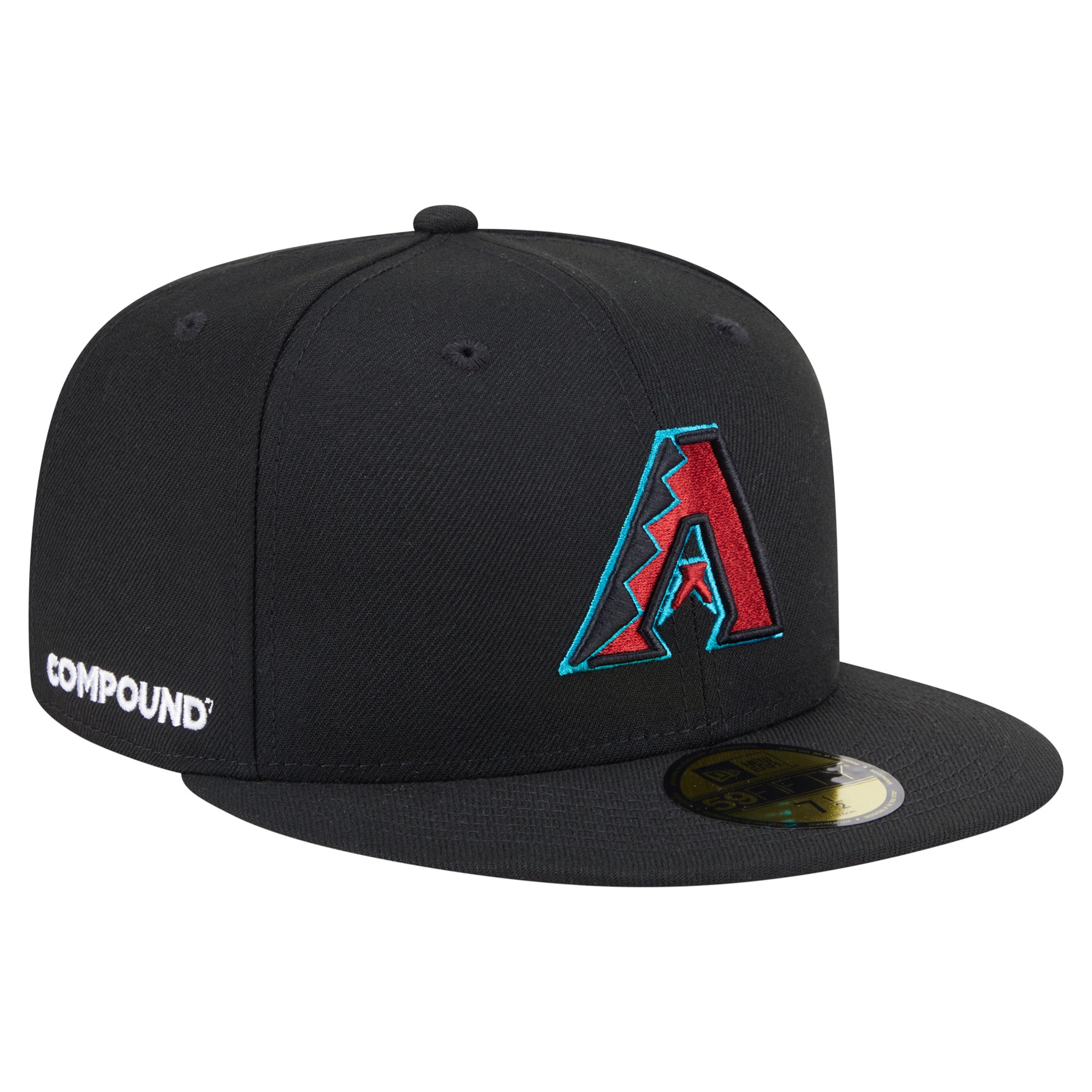 Men's New Era Black Arizona Diamondbacks x COMPOUND 59FIFTY Fitted Hat