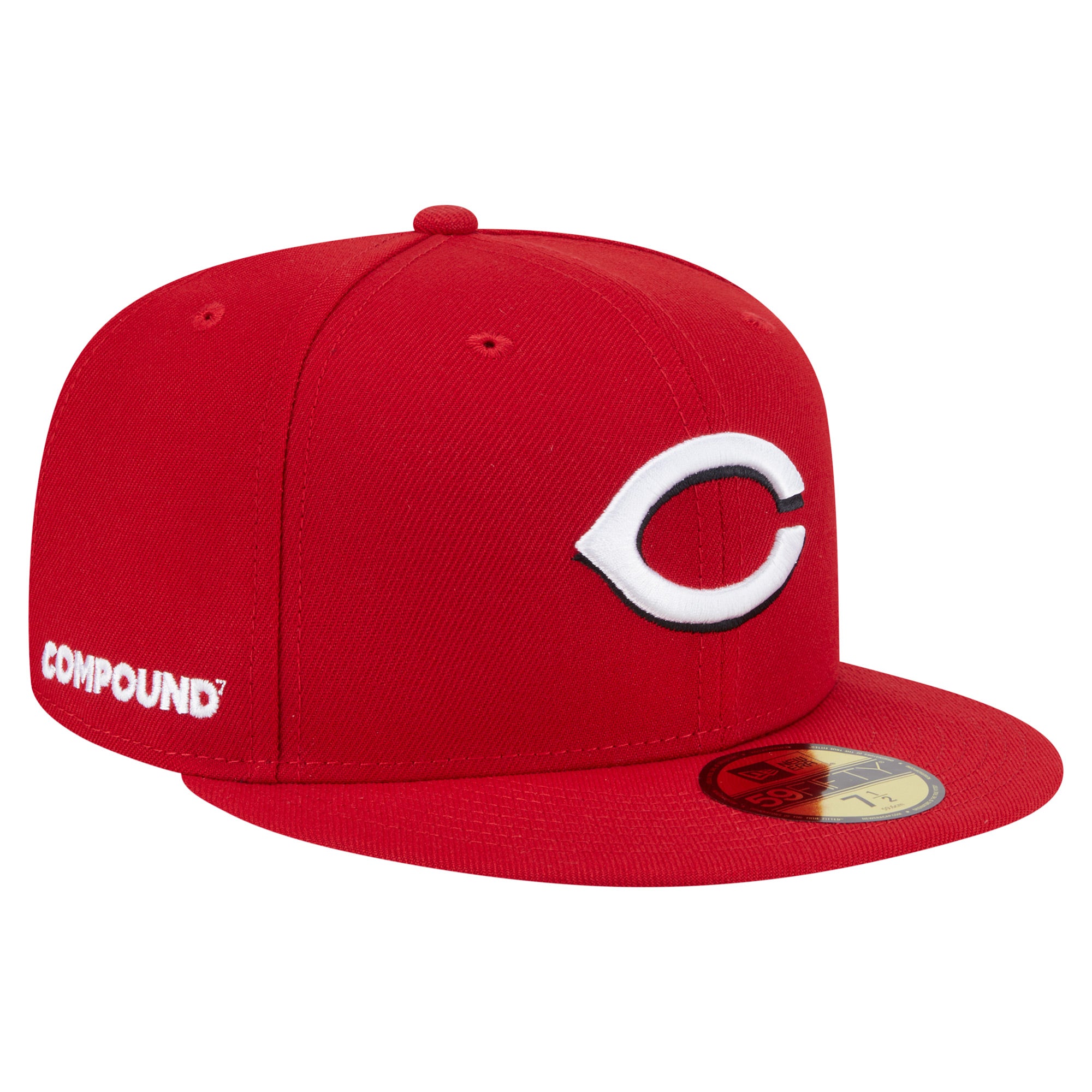 Men's New Era Red Cincinnati Reds x COMPOUND 59FIFTY Fitted Hat