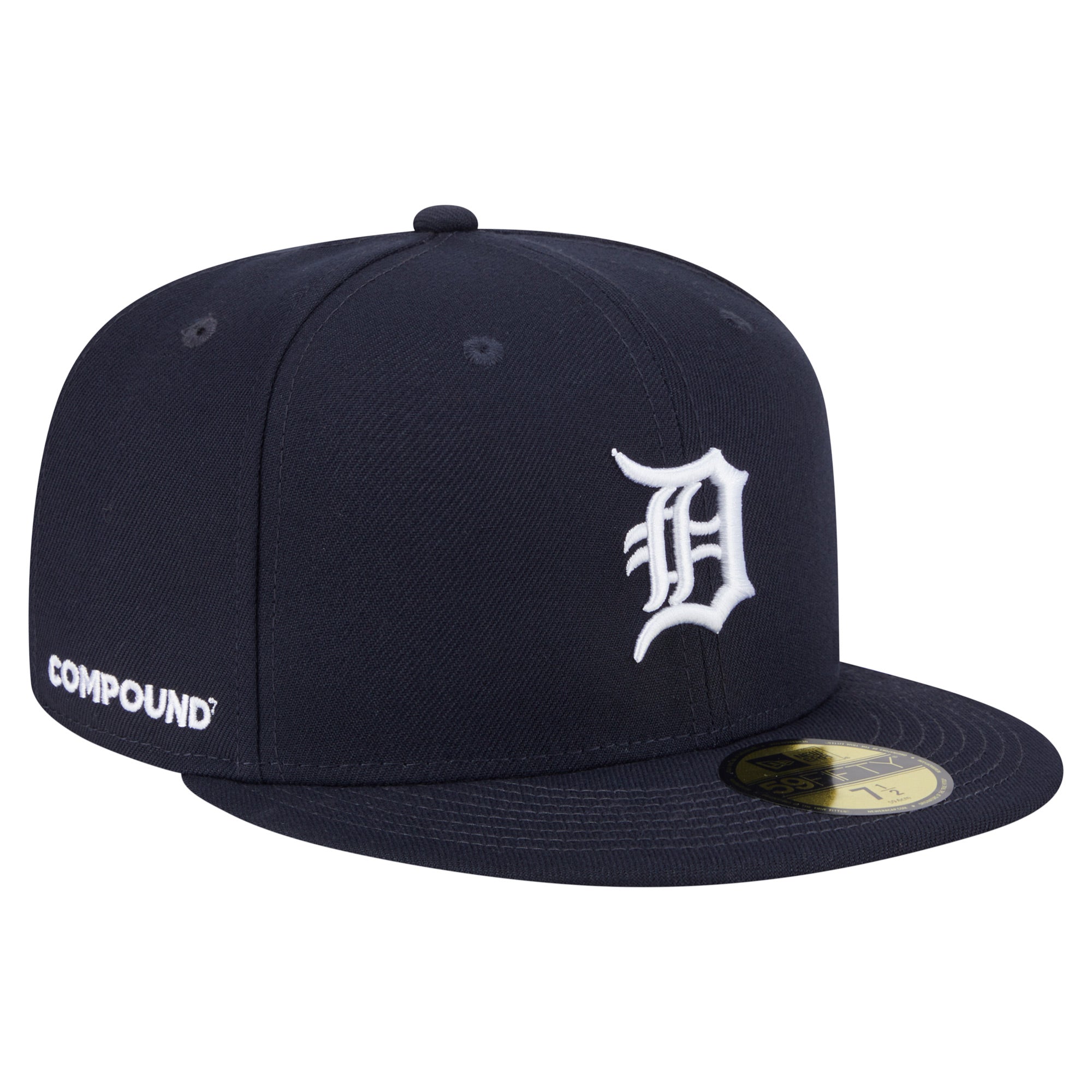Men's New Era Navy Detroit Tigers x COMPOUND 59FIFTY Fitted Hat