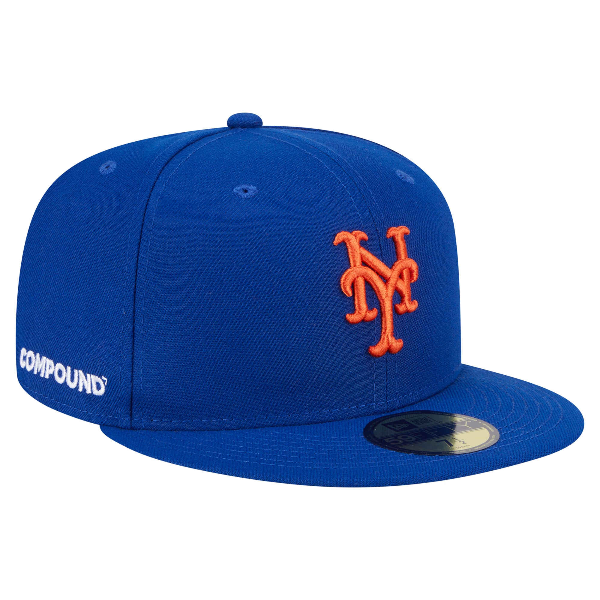 Men's New Era Royal New York Mets x COMPOUND 59FIFTY Fitted Hat