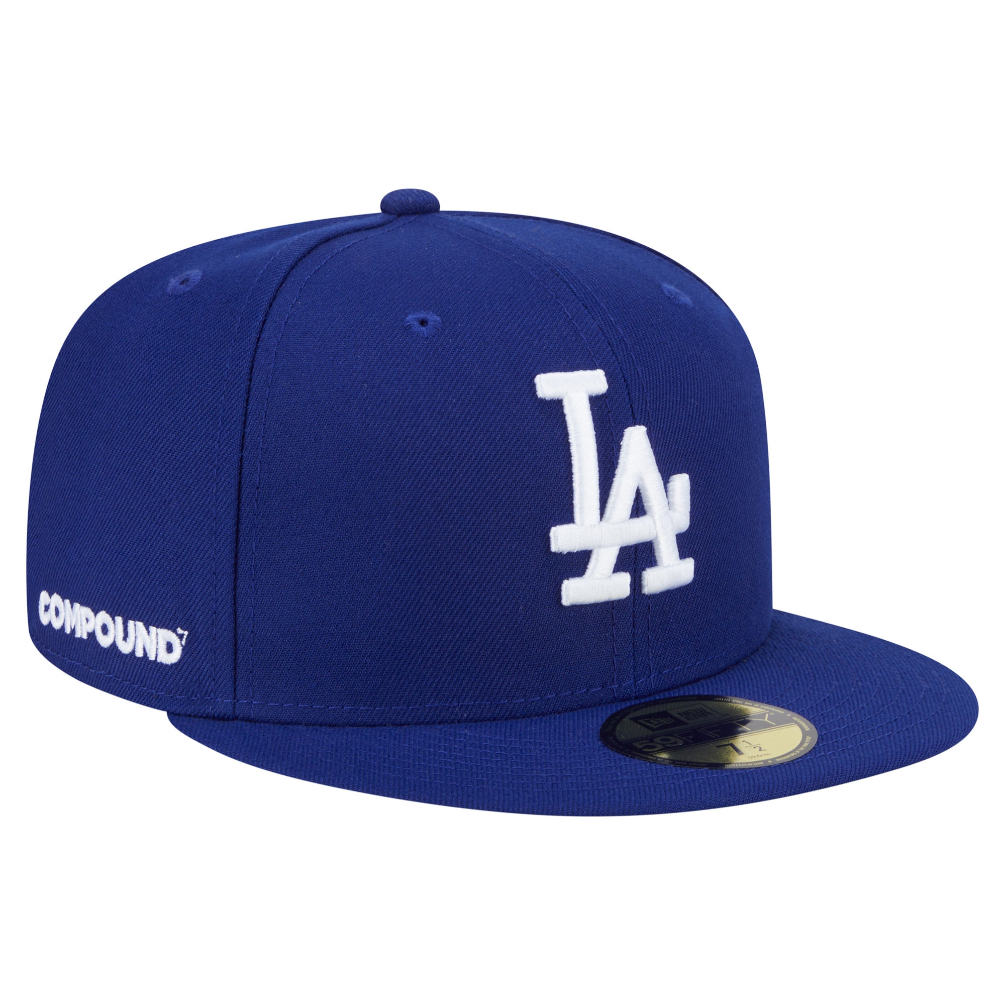 Men's New Era Royal Los Angeles Dodgers x COMPOUND 59FIFTY Fitted Hat
