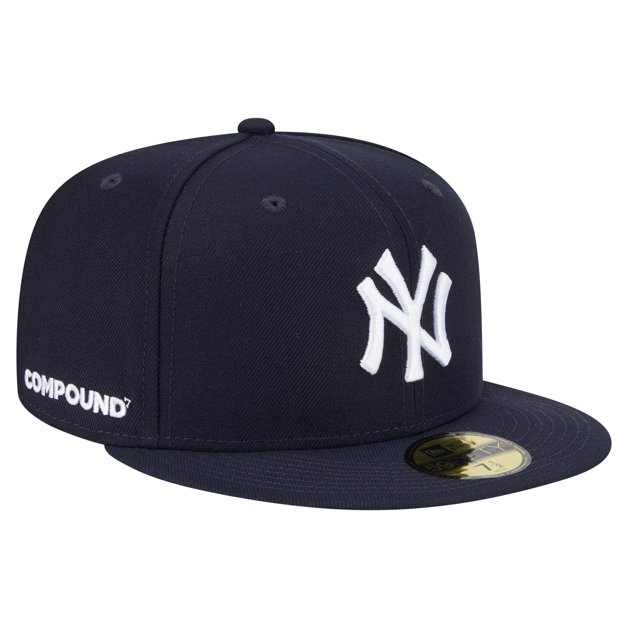 Men's New Era Navy New York Yankees x COMPOUND 59FIFTY Fitted Hat