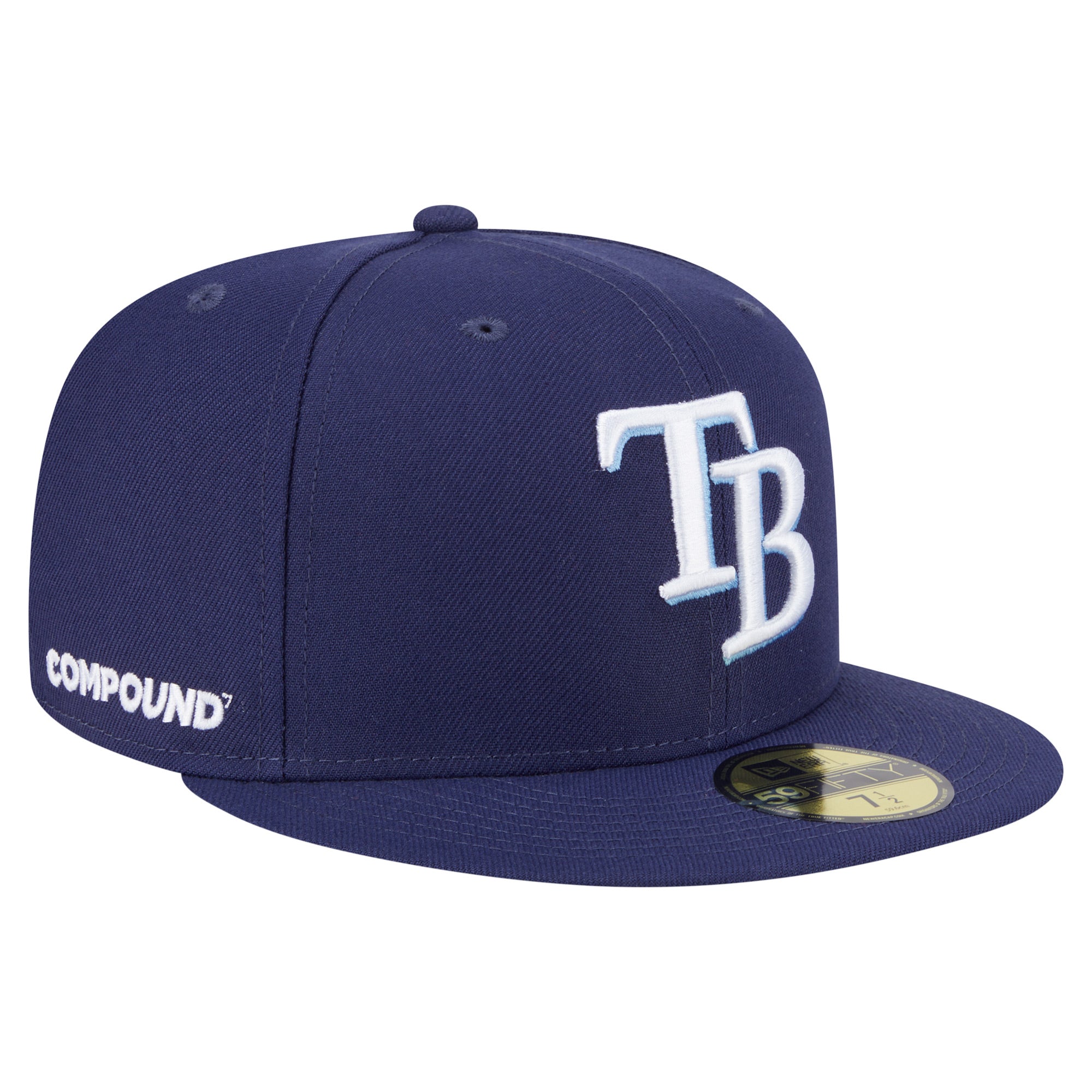 Men's New Era Navy Tampa Bay Rays x COMPOUND 59FIFTY Fitted Hat