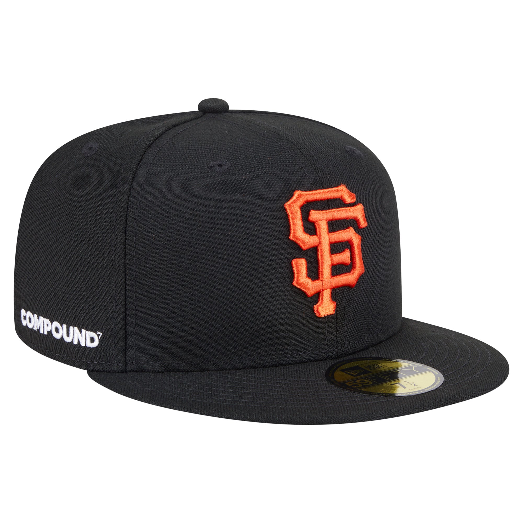 Men's New Era Black San Francisco Giants x COMPOUND 59FIFTY Fitted Hat