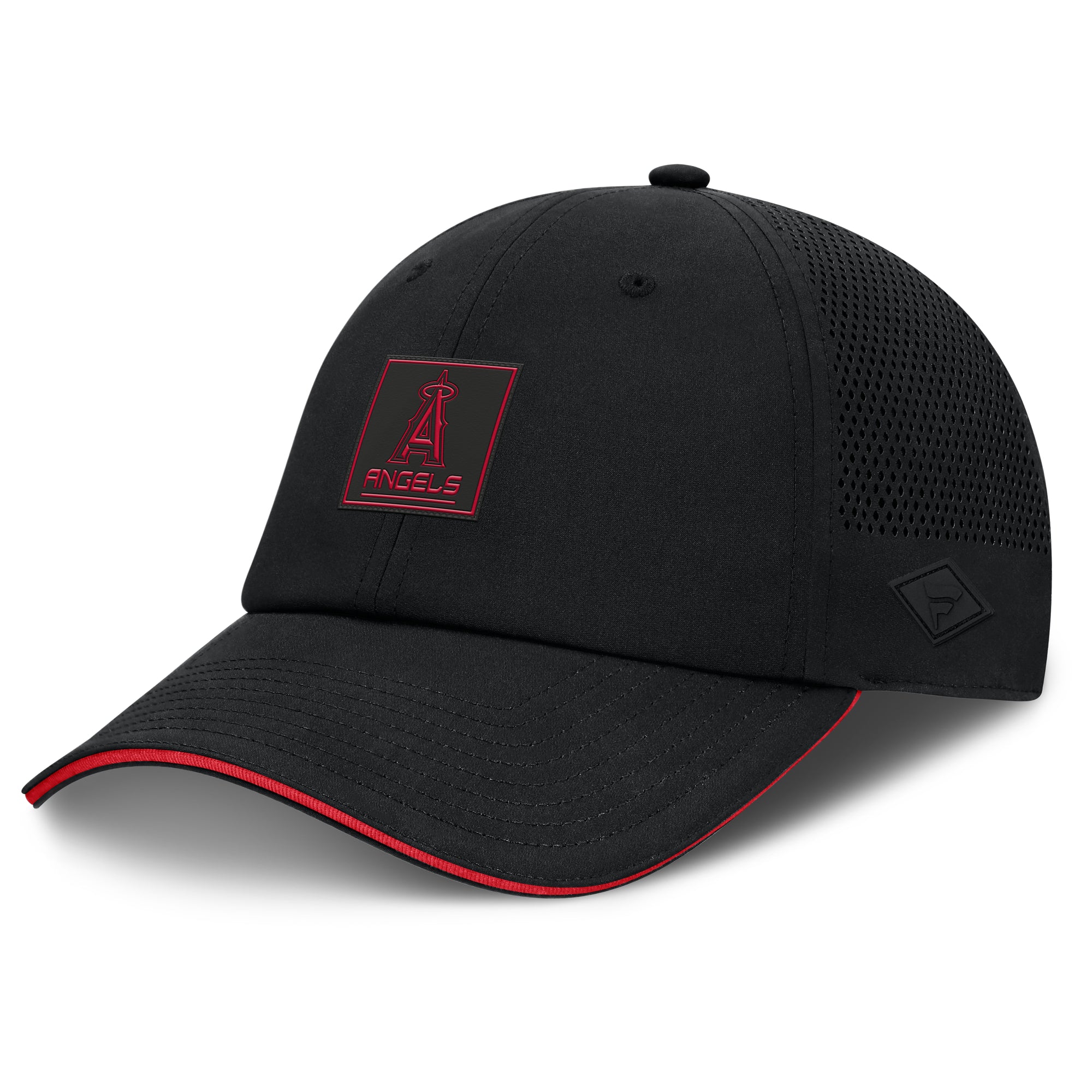 Men's Fanatics Black Los Angeles Angels Level Up Driver Adjustable Hat