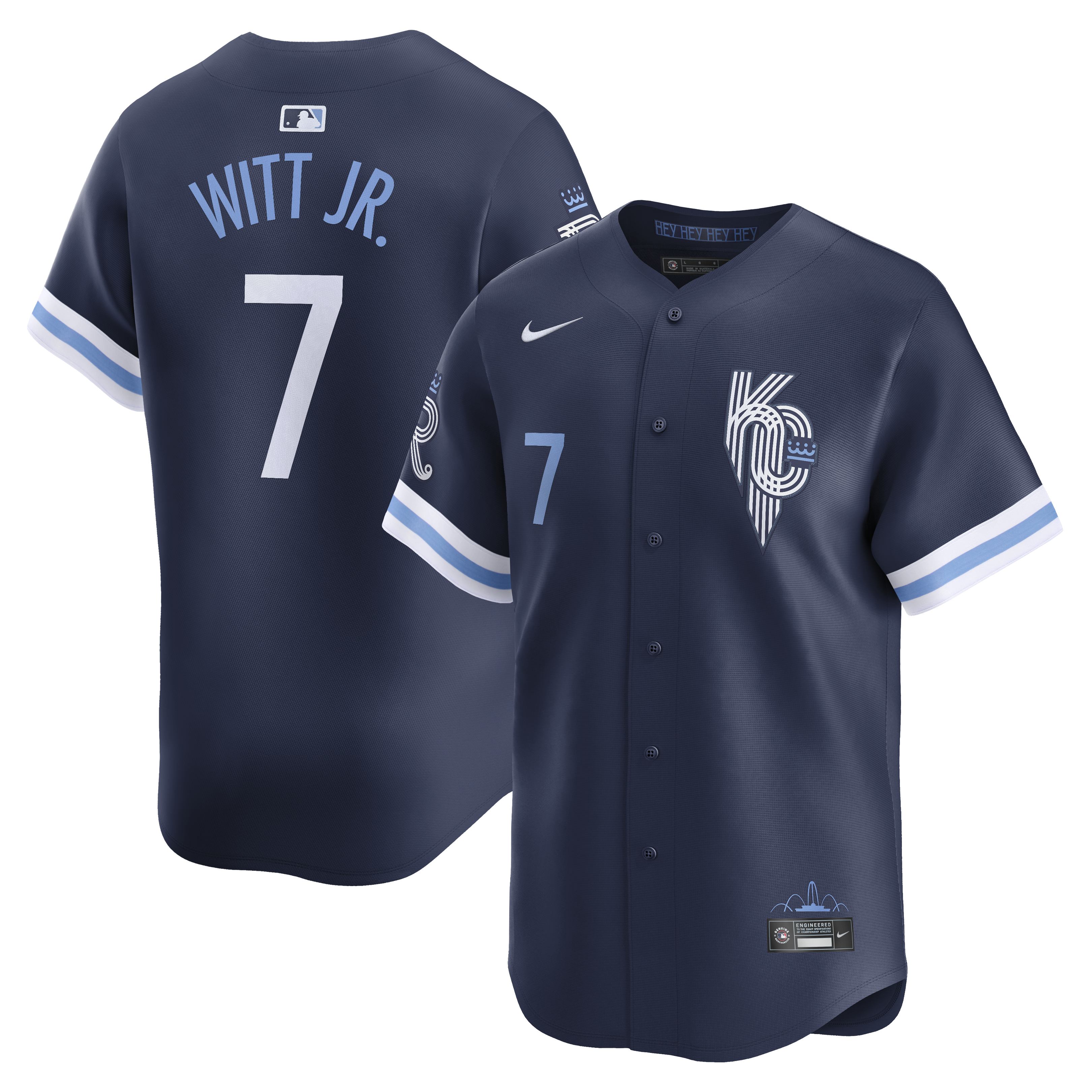 Men's Nike Bobby Witt Jr. Navy Kansas City Royals City Connect Limited Jersey