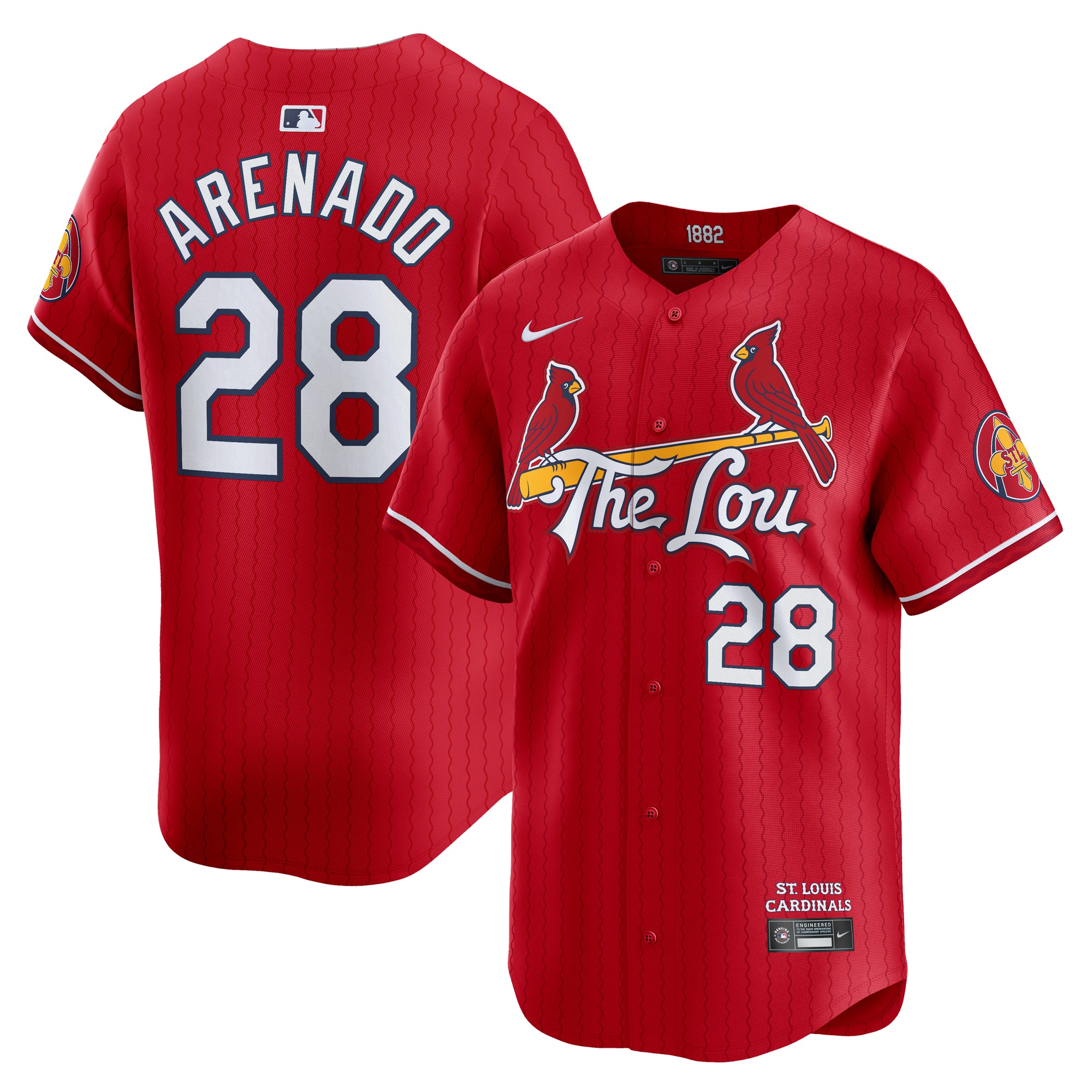 Men's Nike Nolan Arenado Red St. Louis Cardinals City Connect Limited Jersey