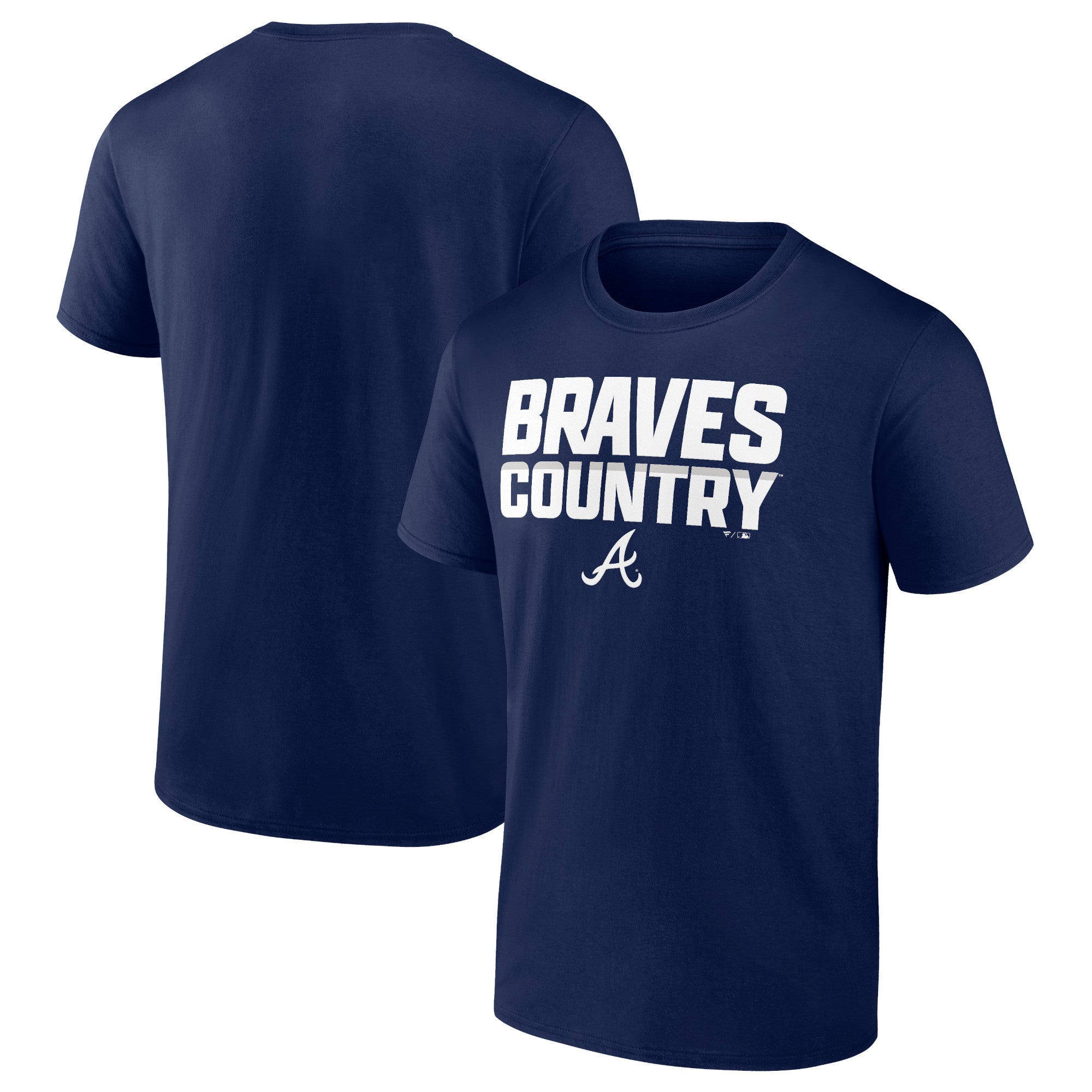 Men's Navy Atlanta Braves October Baseball T-Shirt