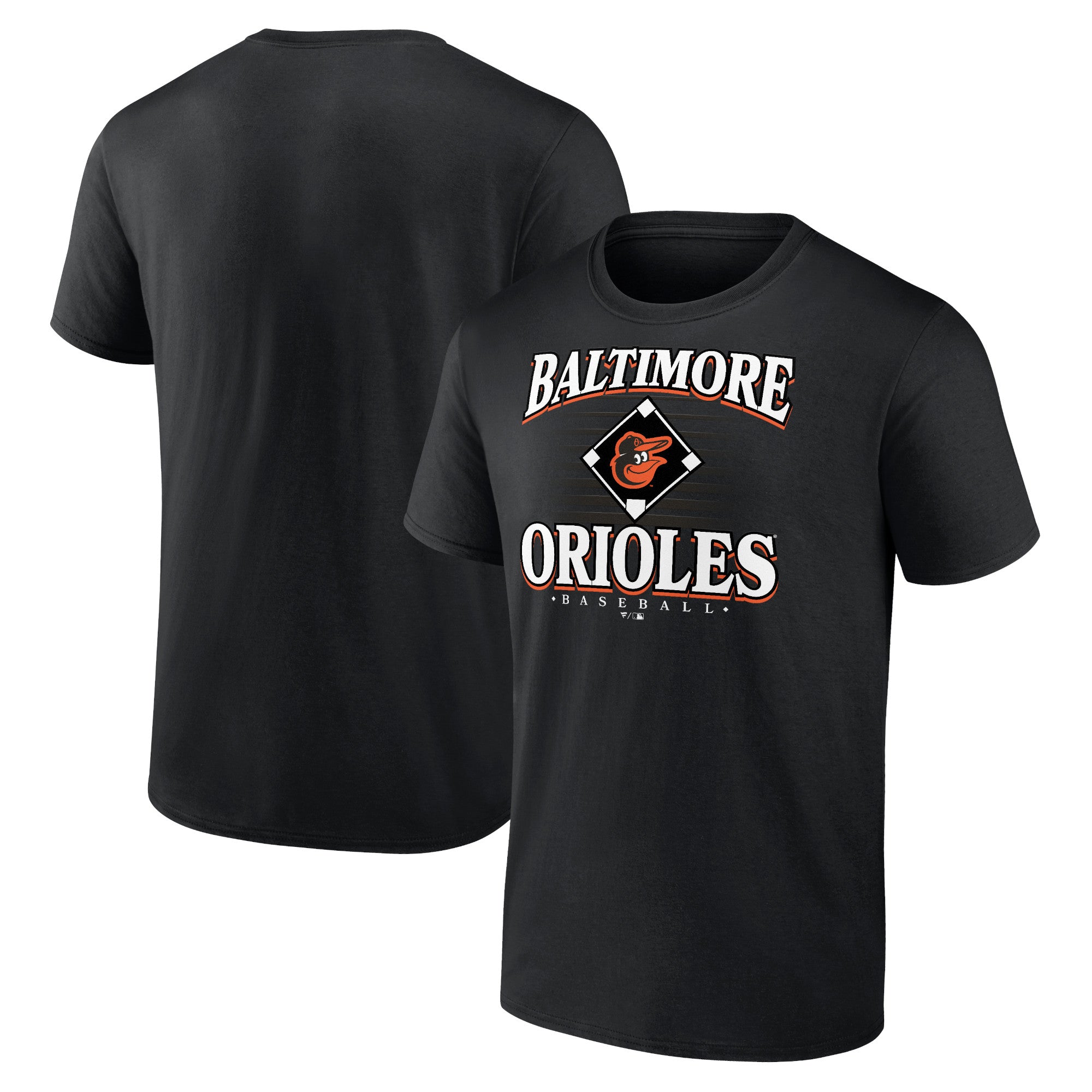 Men's Black Baltimore Orioles Retro Diamond T-Shirt