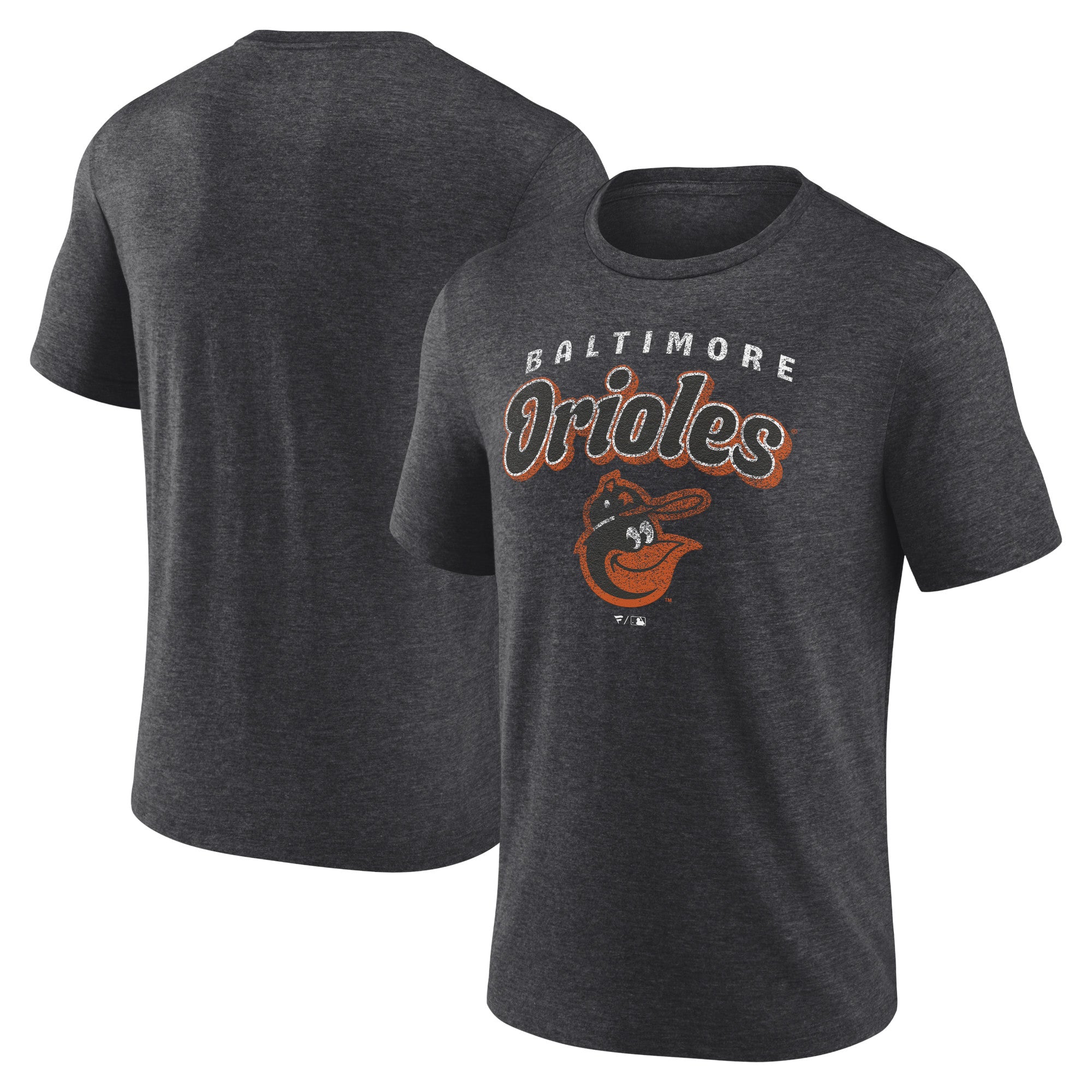 Men's Charcoal Baltimore Orioles Wonderment Tri-Blend T-Shirt