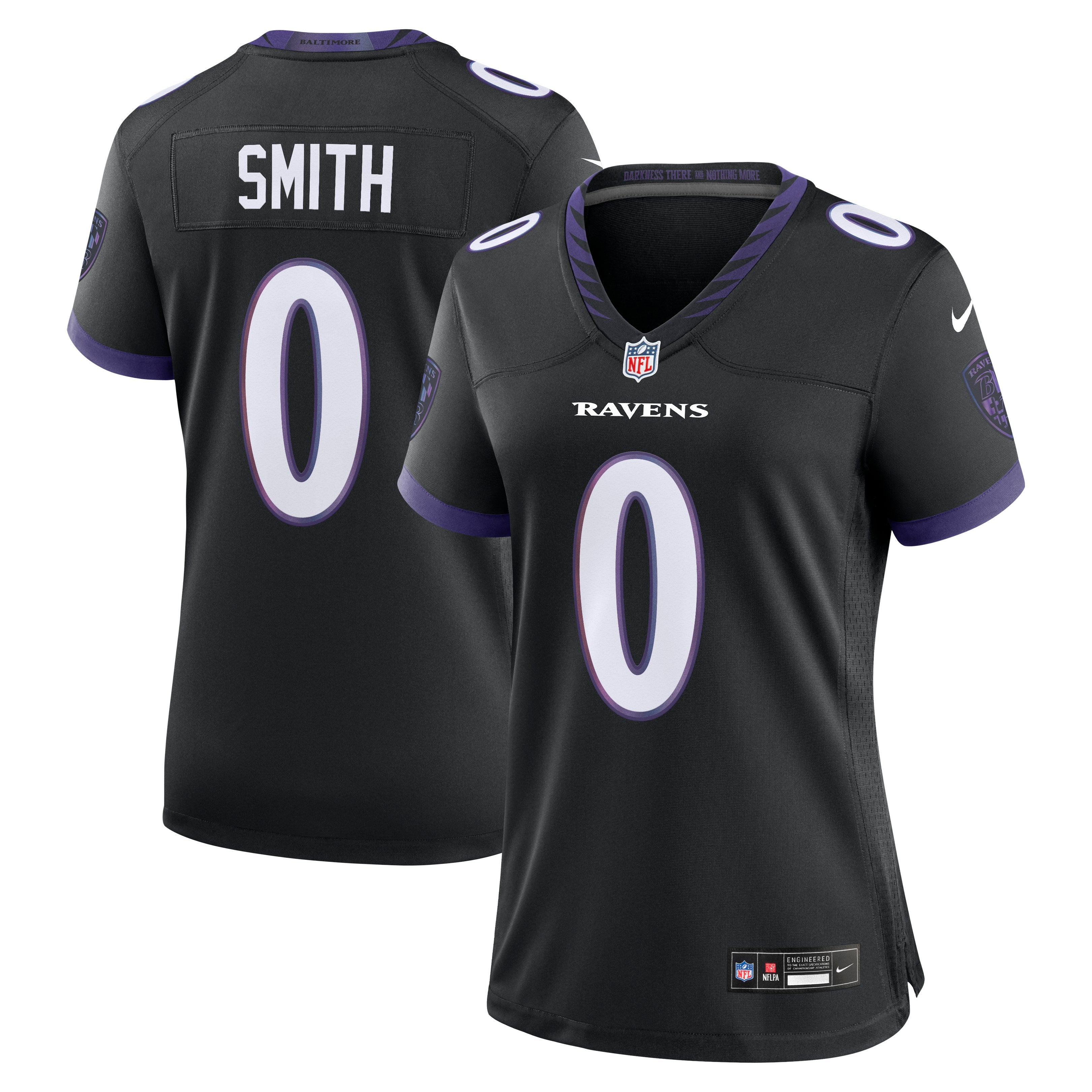 Women's Nike Roquan Smith Black Baltimore Ravens Alternate Game Jersey