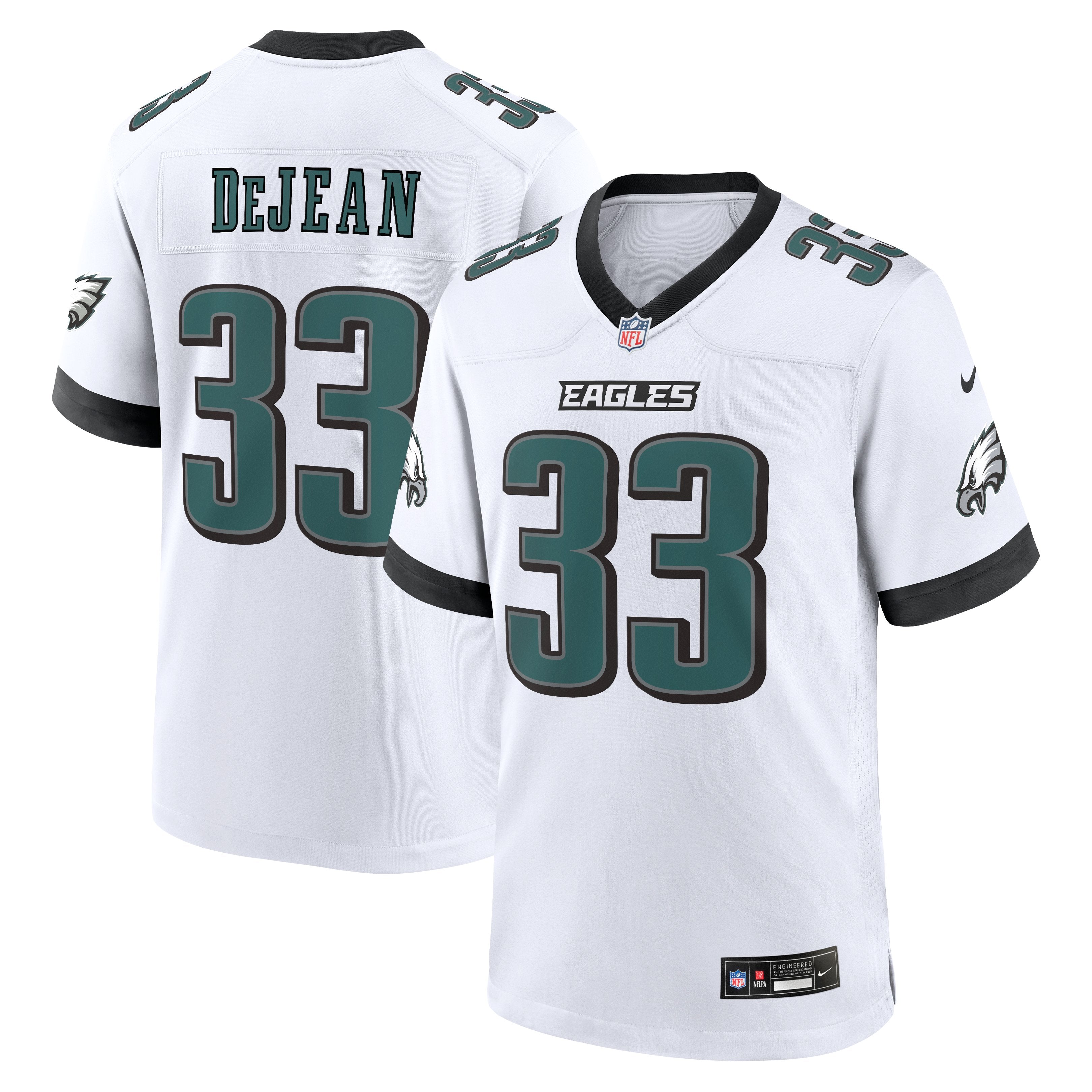 Men's Nike Cooper DeJean  White Philadelphia Eagles Game Jersey