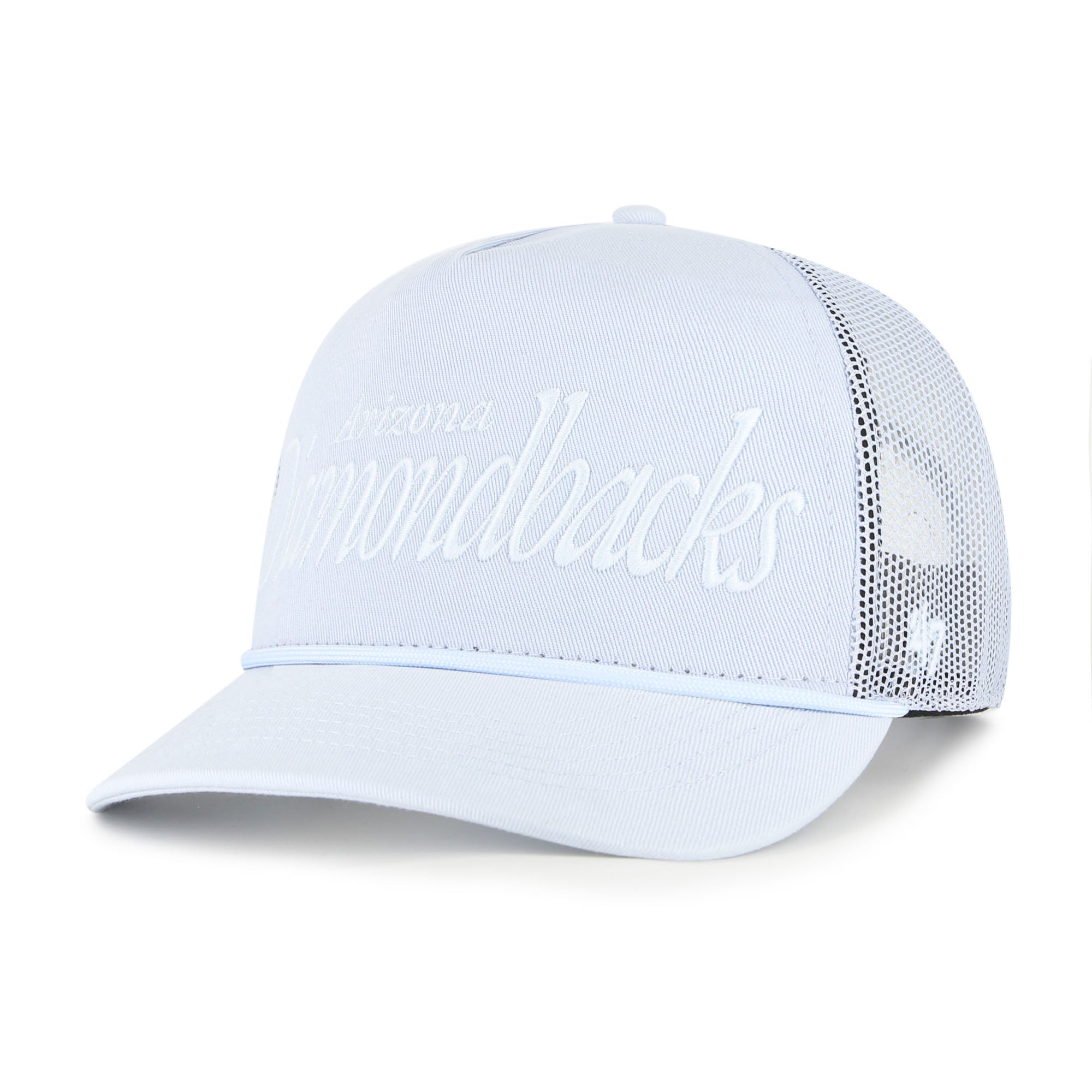 Men's '47 Light Blue Arizona Diamondbacks Foundation Script Hitch Adjustable Trucker Hat