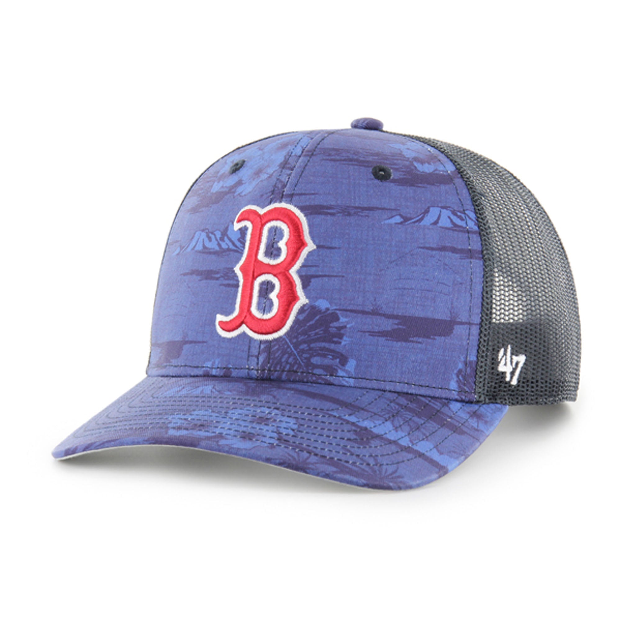 Men's '47 Blue Boston Red Sox Fiji Trucker Adjustable Hat