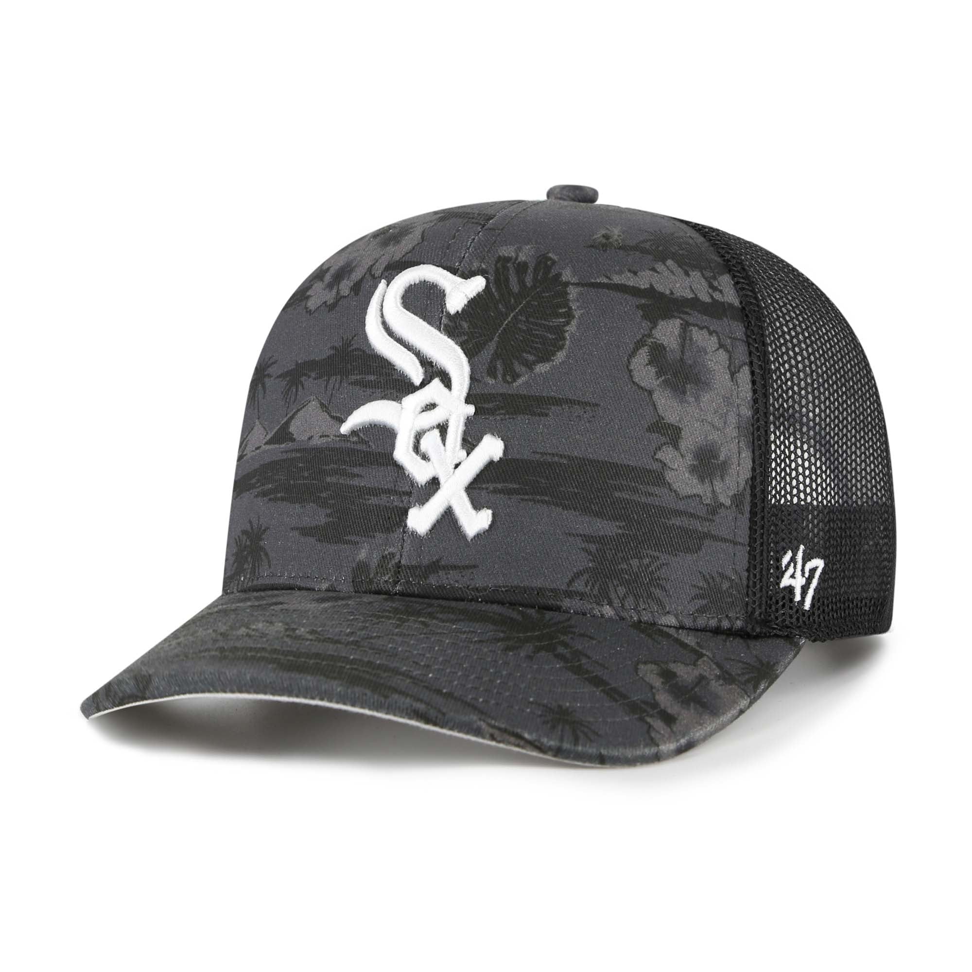 Men's '47 Black Chicago White Sox Fiji Trucker Adjustable Hat