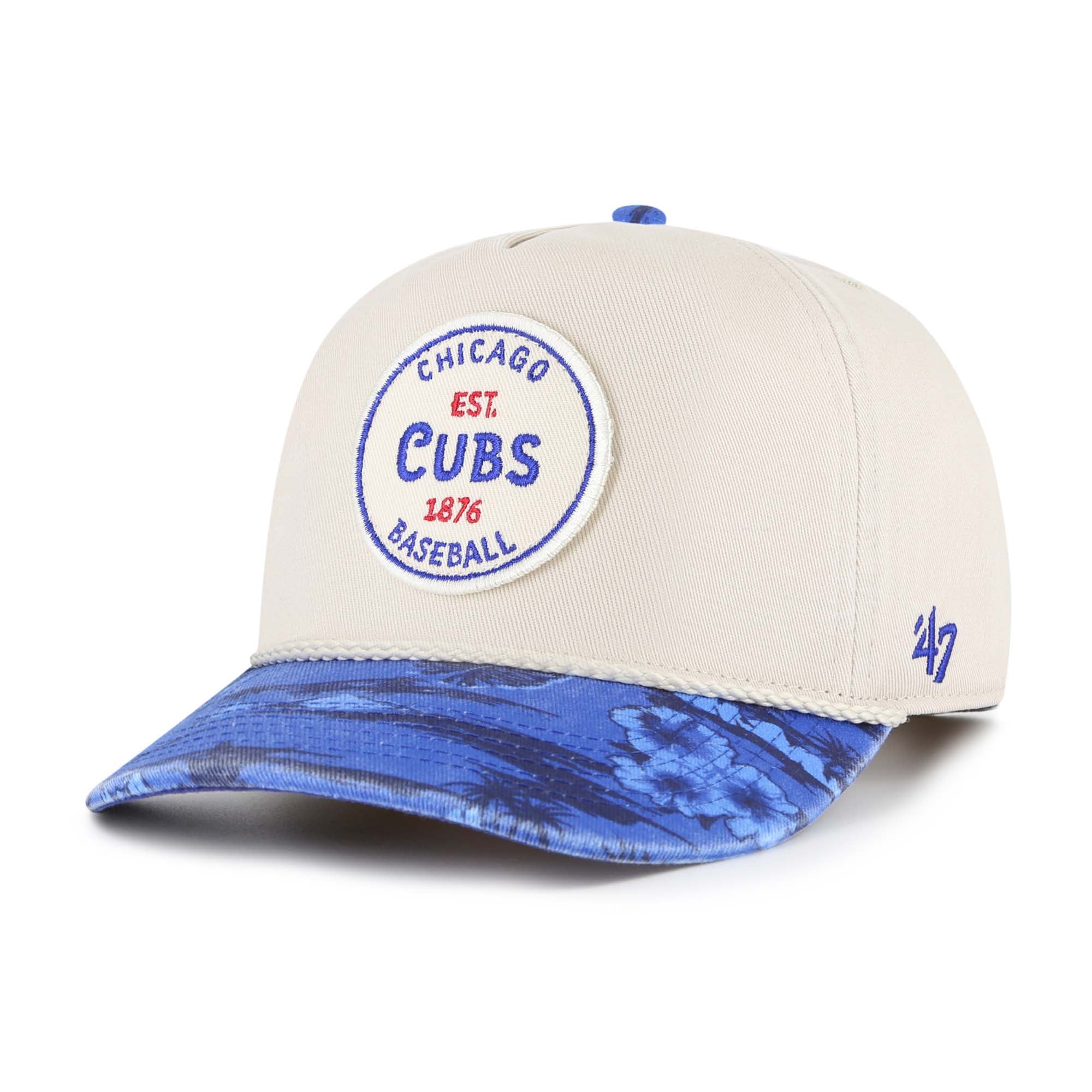 Men's '47 Cream/Navy Chicago Cubs Fiji Rope Hitch Adjustable Hat