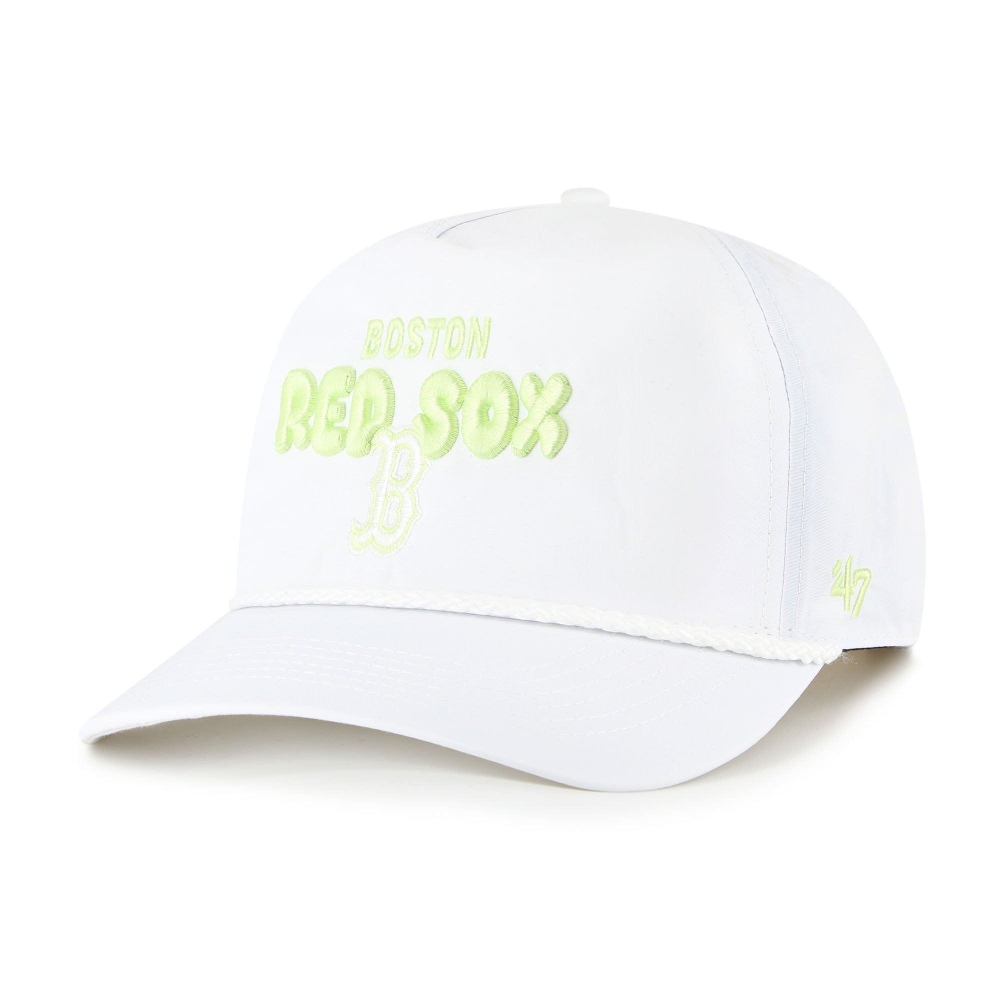 Women's '47  White Boston Red Sox Bright Side Adjustable Hitch Hat