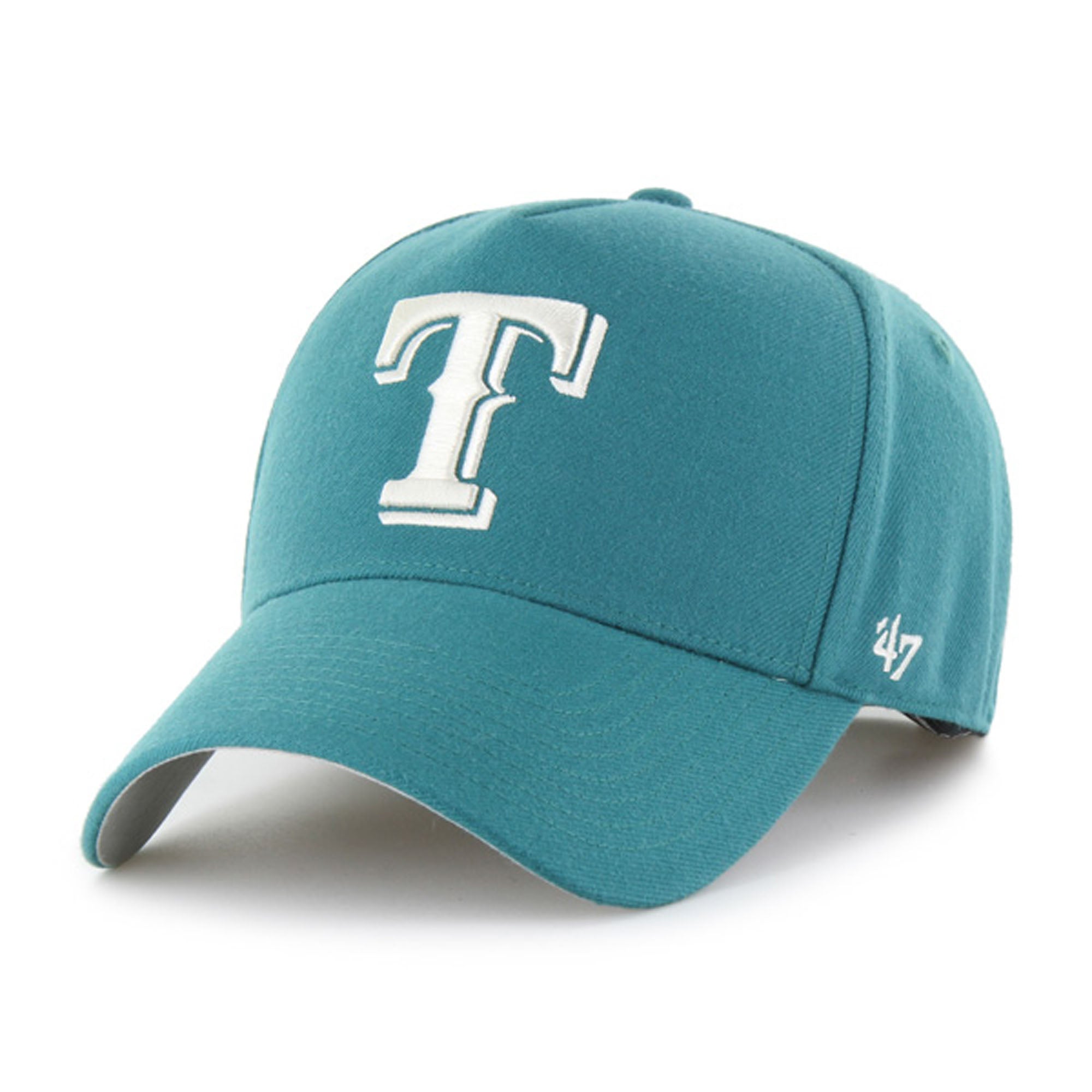 Men's '47  Teal Texas Rangers Ballpark Offside Adjustable Hat