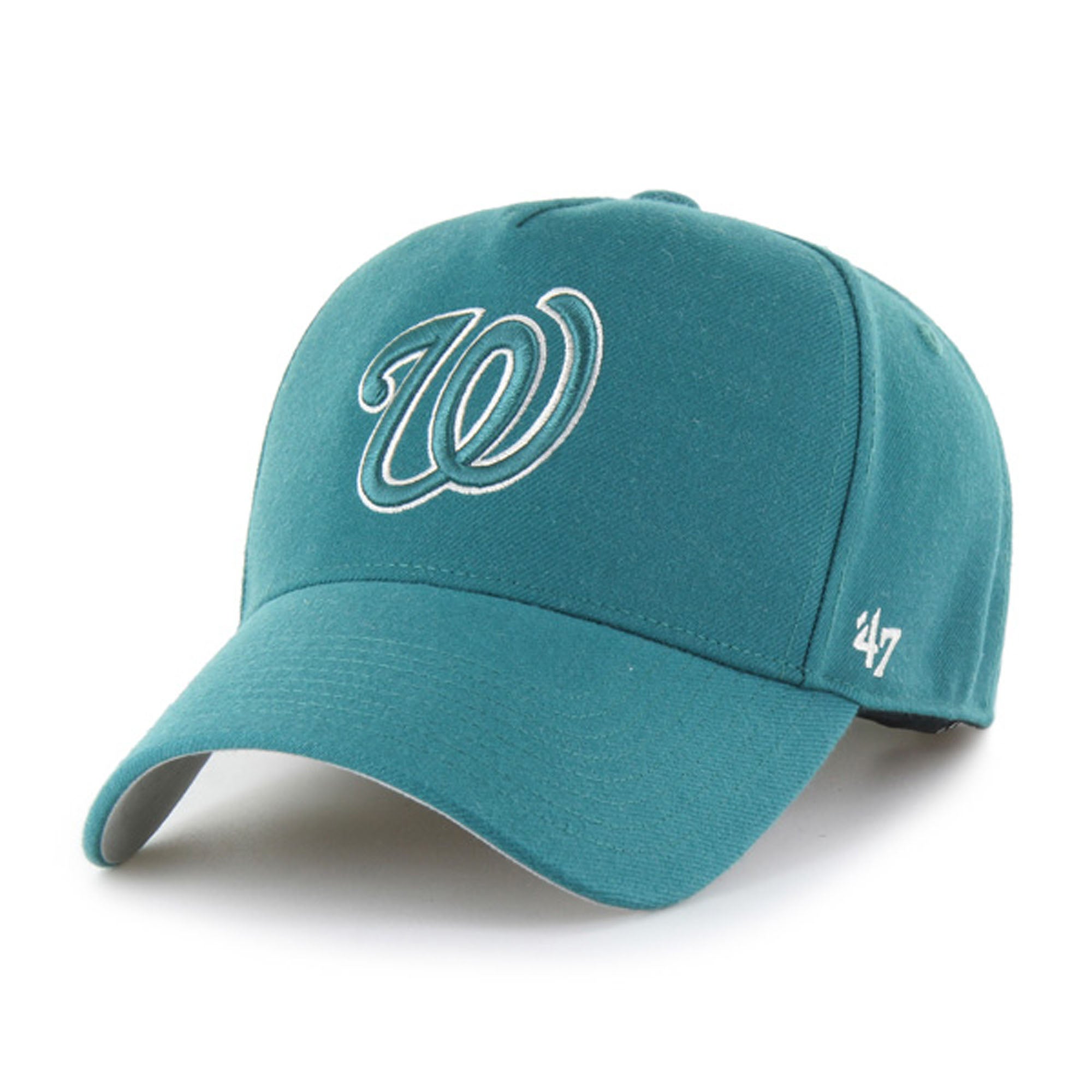 Men's '47  Teal Washington Nationals Ballpark Offside Adjustable Hat