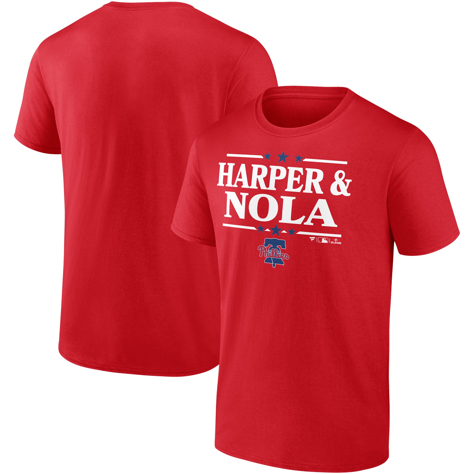 Men's Aaron Nola & Bryce Harper Red Philadelphia Phillies Election Team T-Shirt