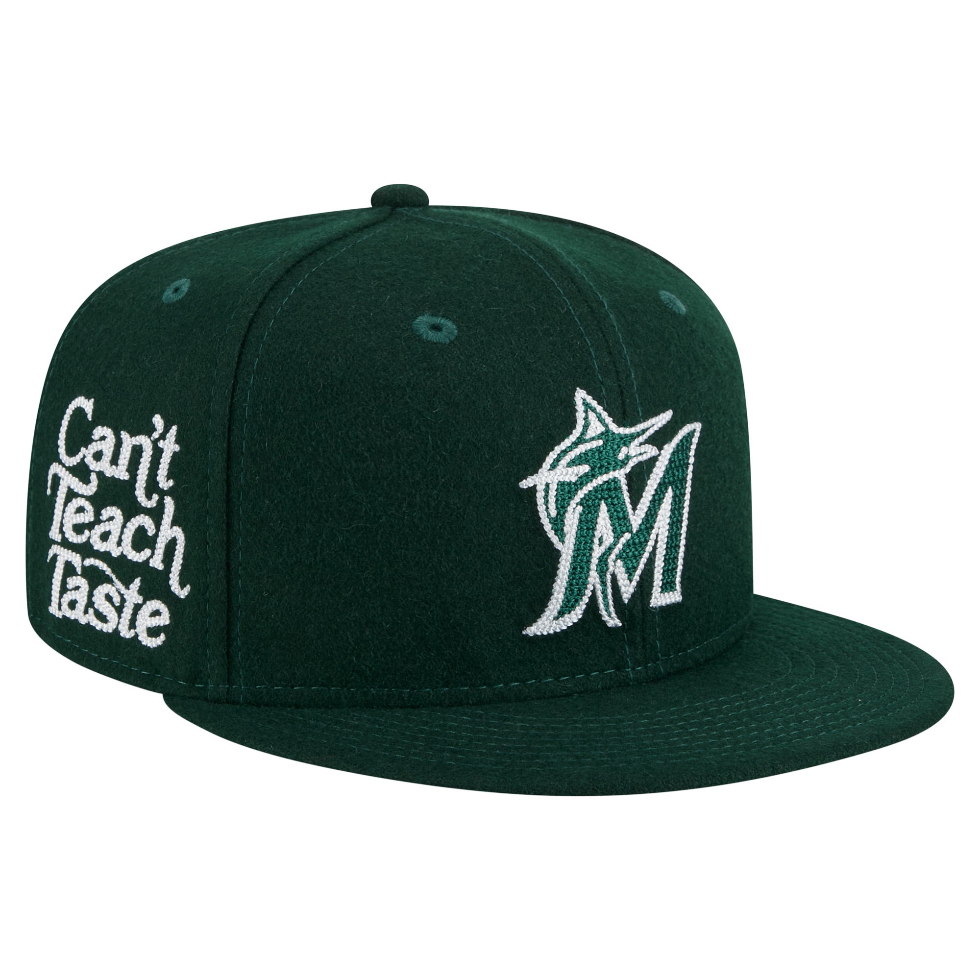 Men's New Era  Dark Green Miami Marlins Diet Starts Monday 59FIFTY Fitted Hat
