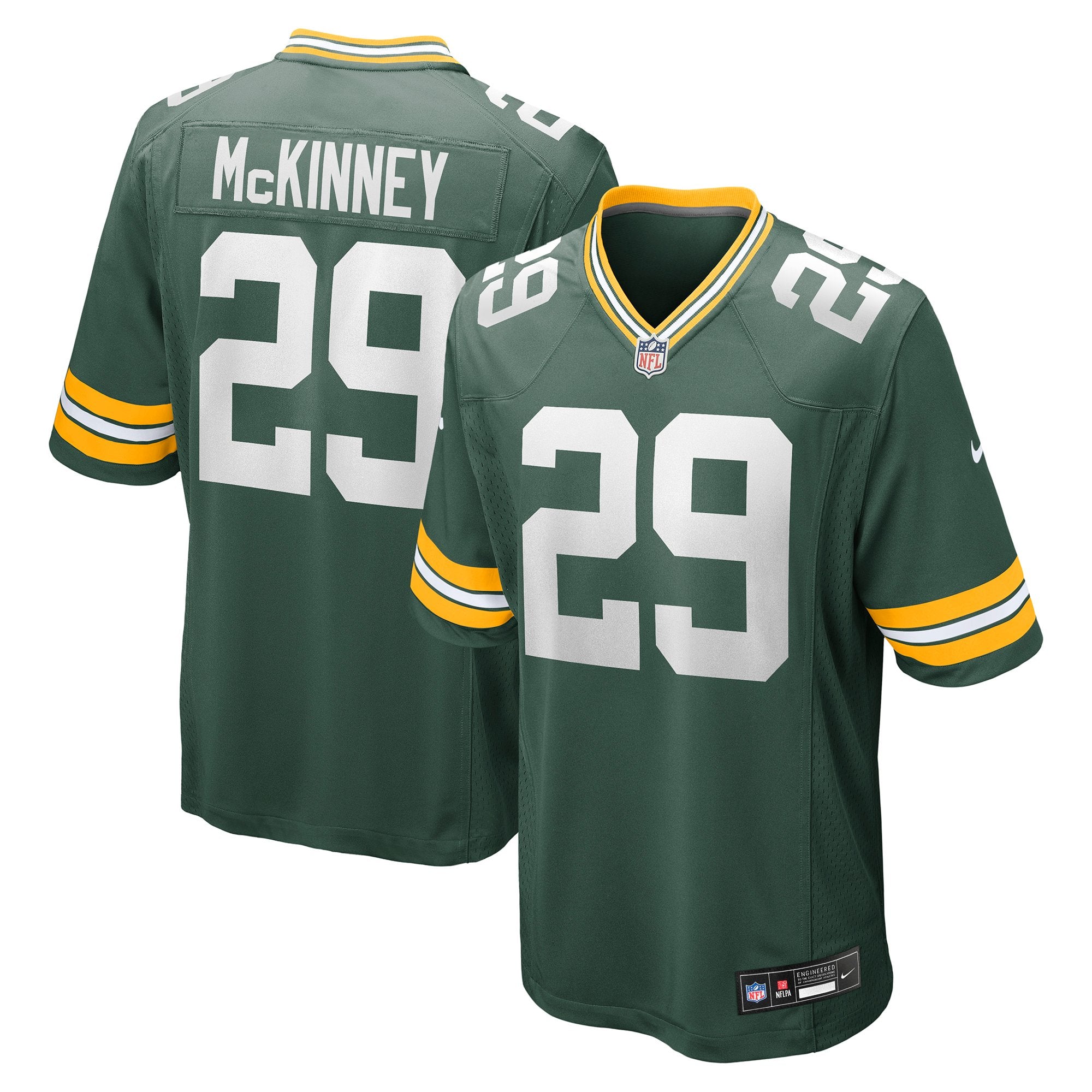 Men's Nike Xavier McKinney  Green Green Bay Packers Team Game Jersey