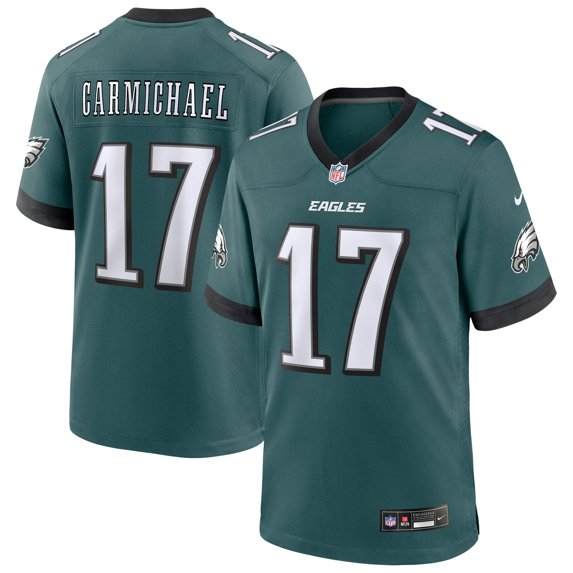 Men's Nike Harold Carmichael Midnight Green Philadelphia Eagles Team Retired Player Game Jersey