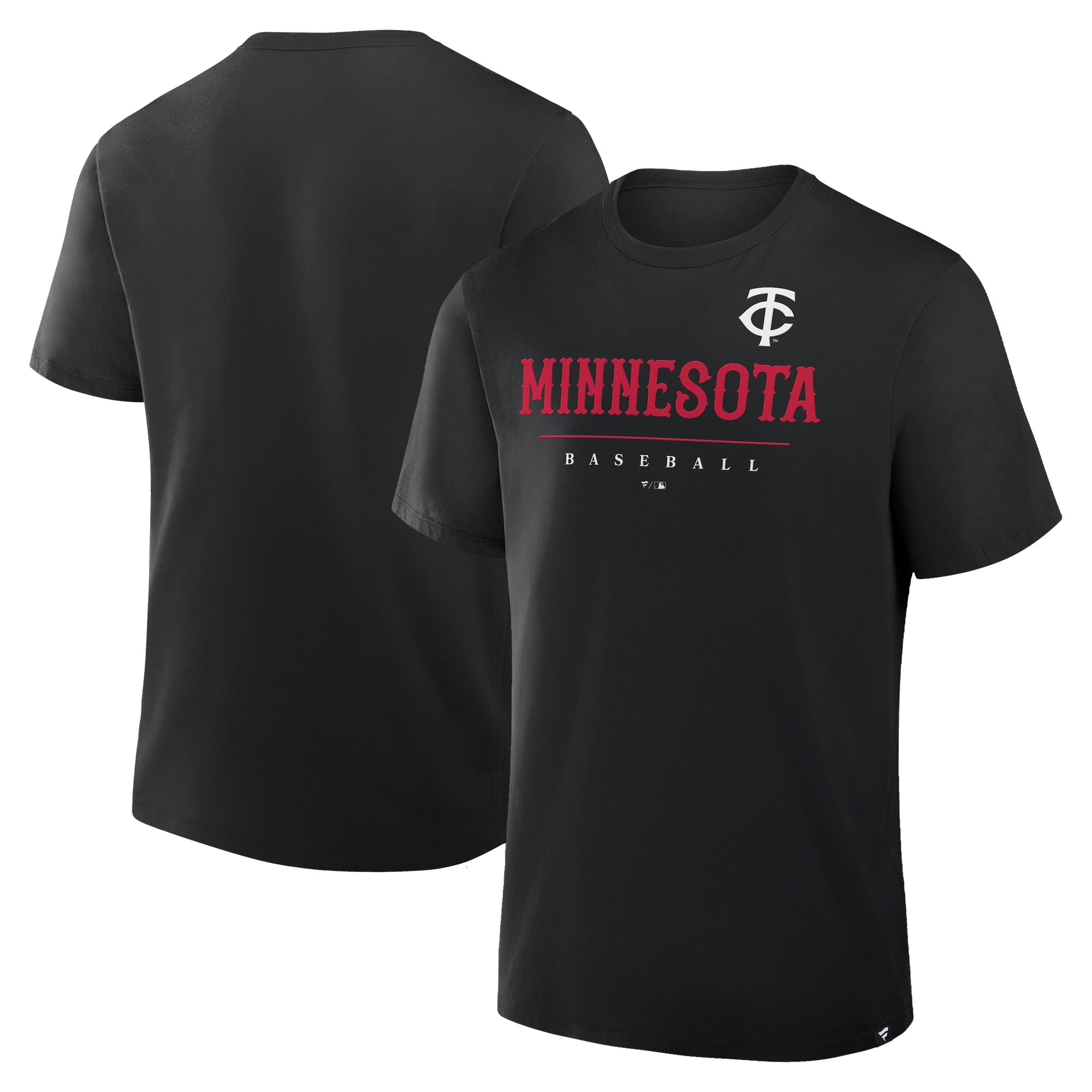 Men's Fanatics Black Minnesota Twins Color Pop Legacy Clubhouse T-Shirt